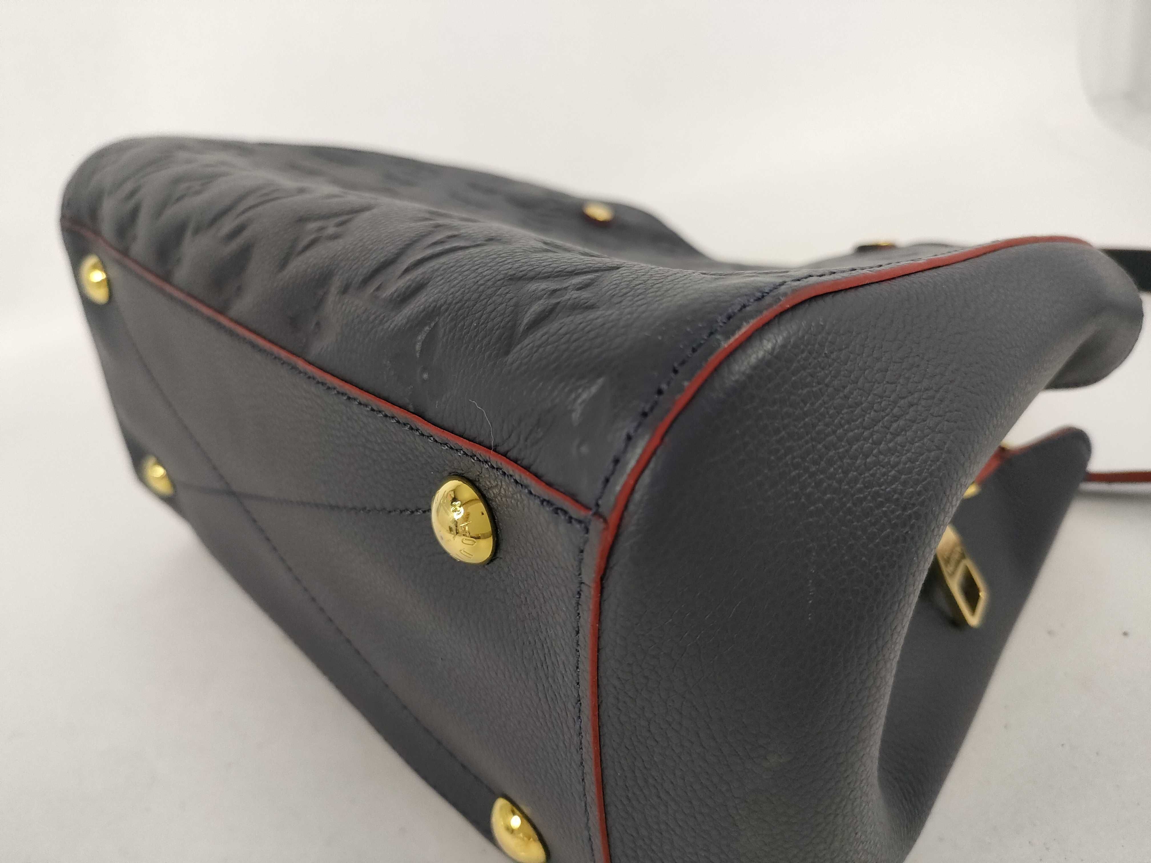 Monogram Empreinte Leather Marine Rouge Montaigne MM Handbag — view 8