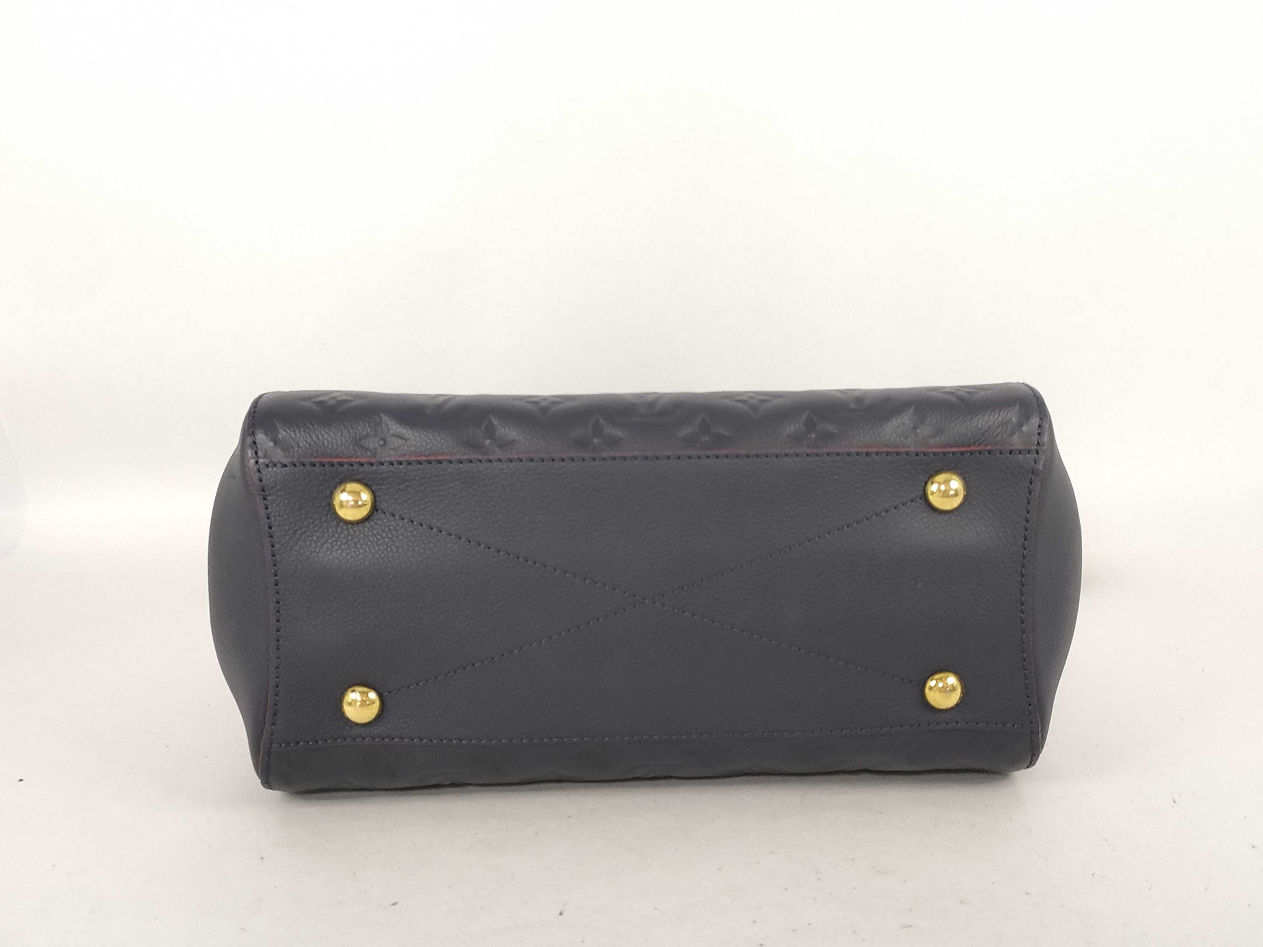 Monogram Empreinte Leather Marine Rouge Montaigne MM Handbag — view 9