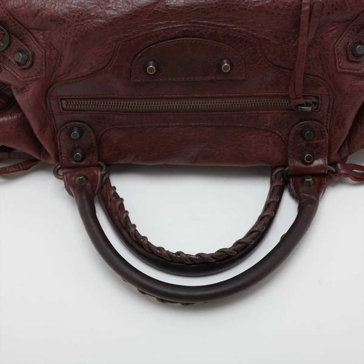The Twiggy 128523 Leather 2-Way Handbag Brown with Mirror — view 5