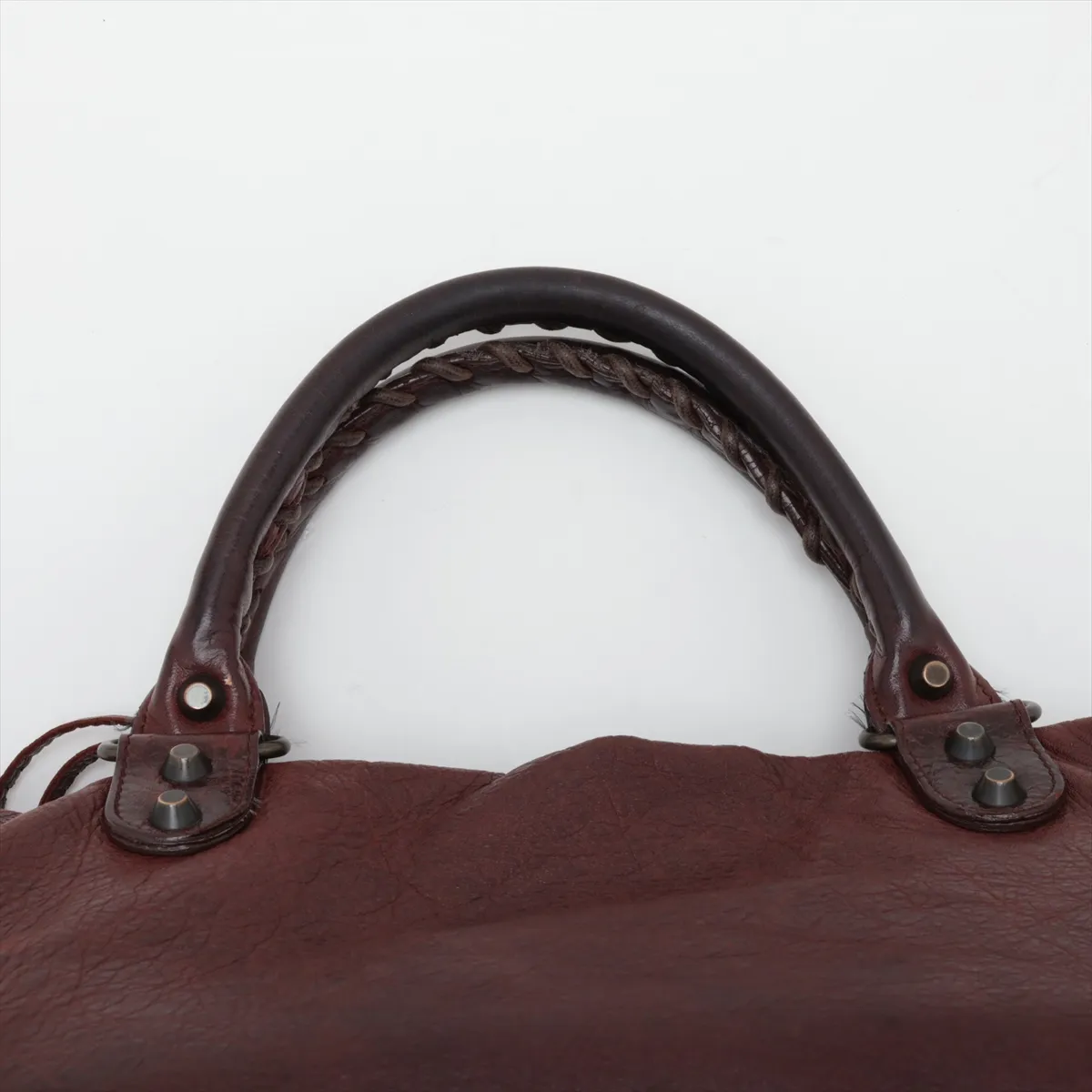 The Twiggy 128523 Leather 2-Way Handbag Brown with Mirror — view 6