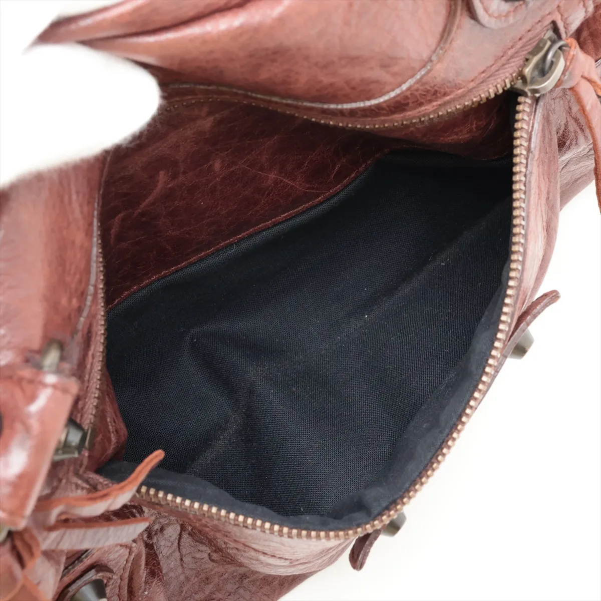 The Twiggy 128523 Leather 2-Way Handbag Brown with Mirror — view 10