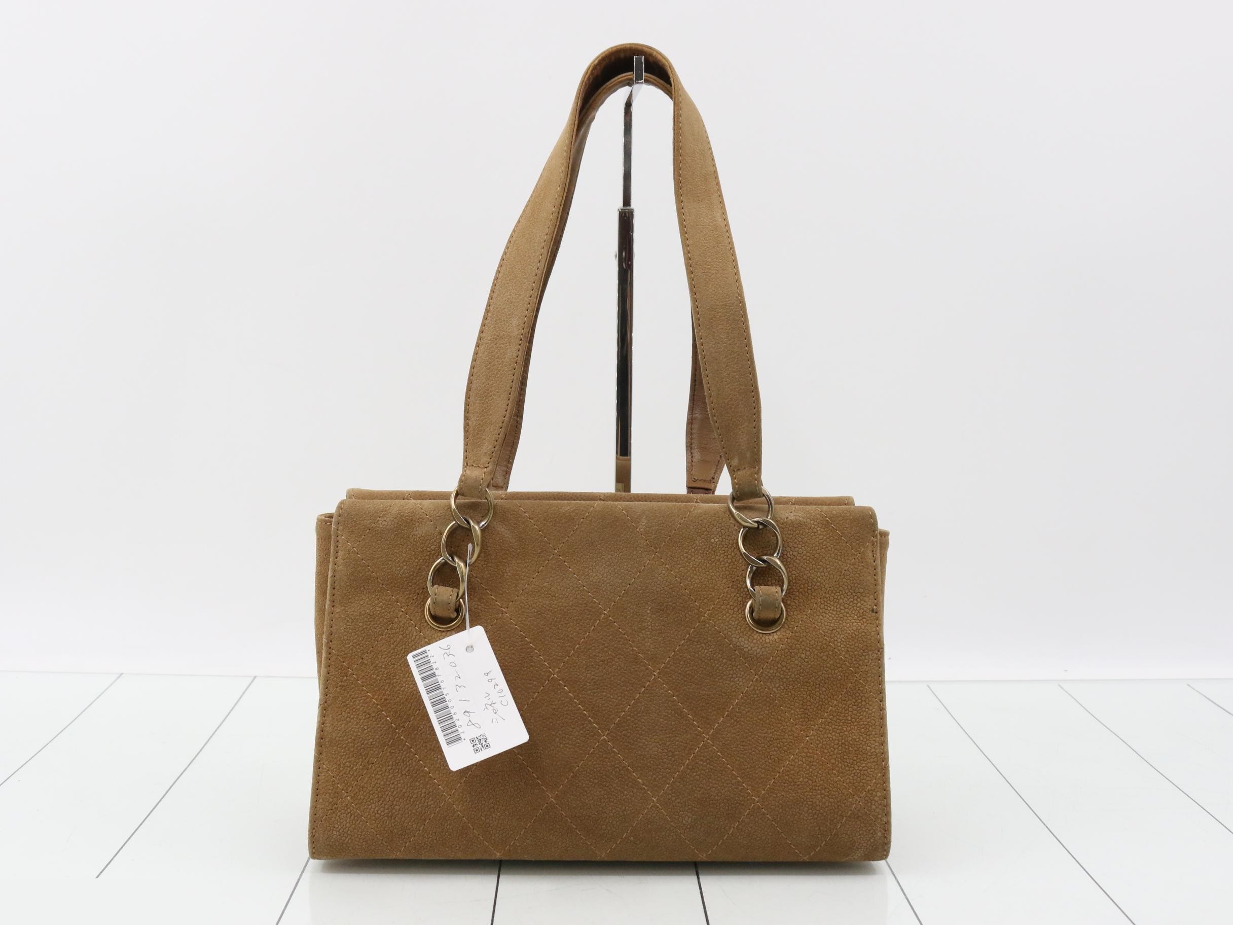Matelassé suede handbag — view 2