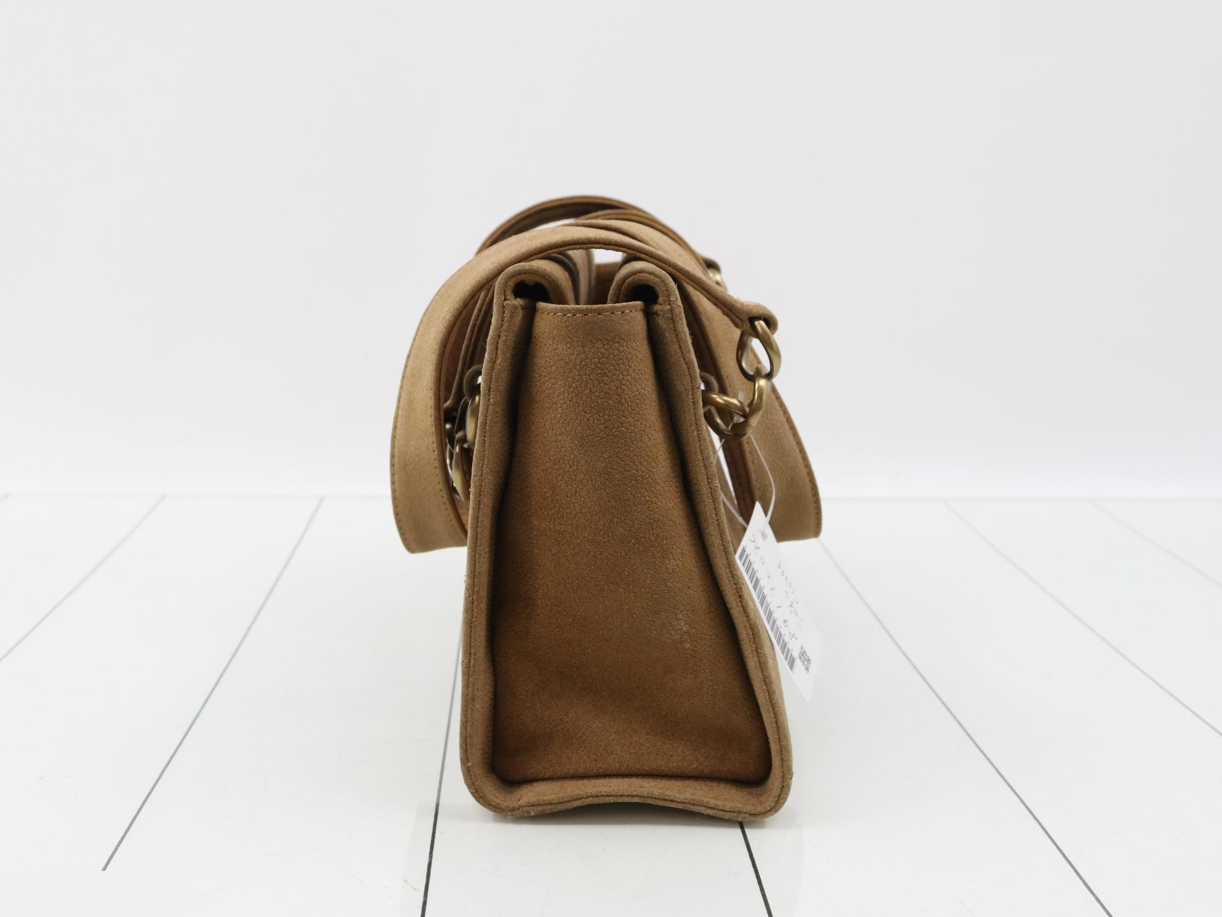 Matelassé suede handbag — view 3