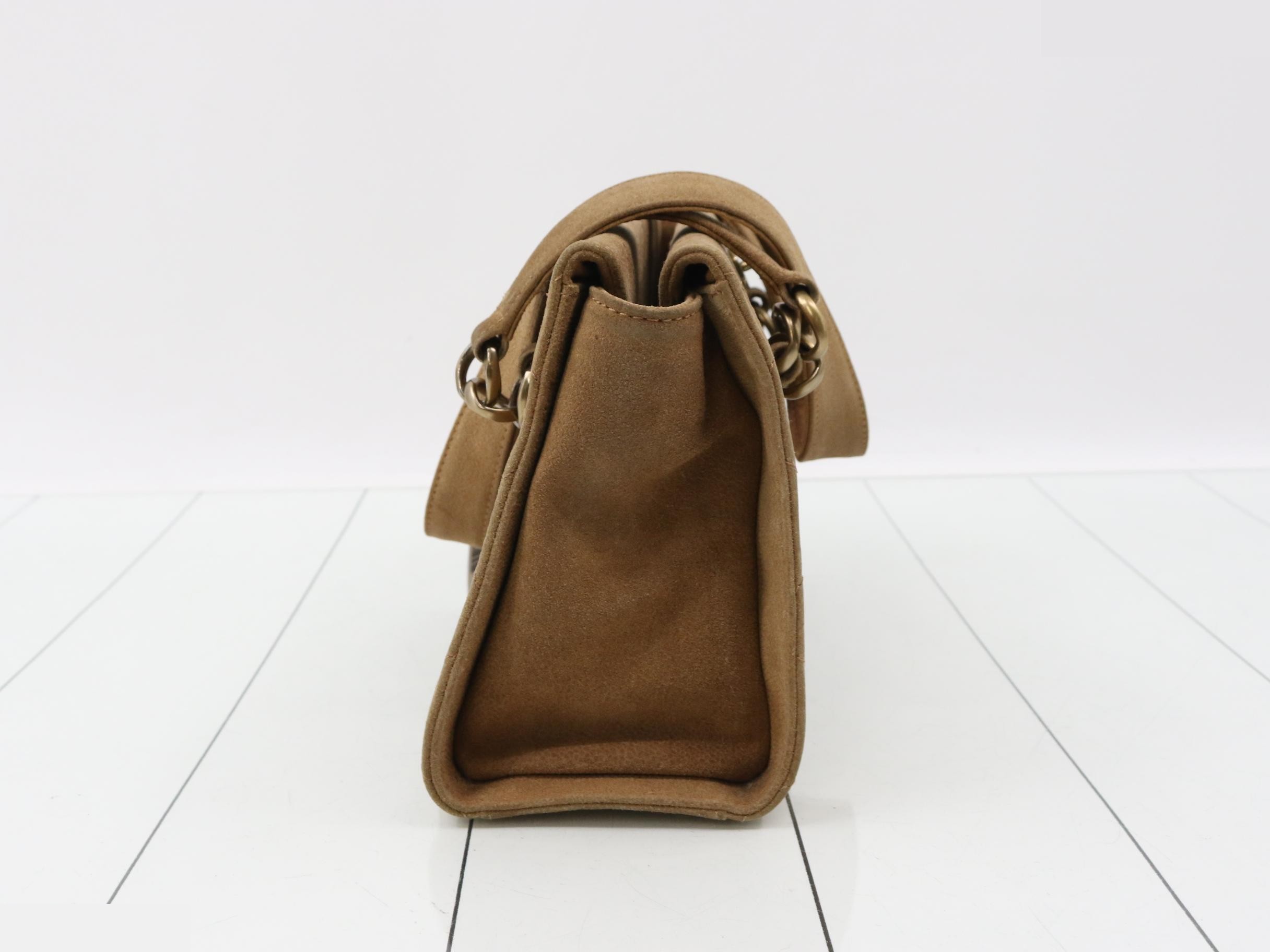 Matelassé suede handbag — view 4