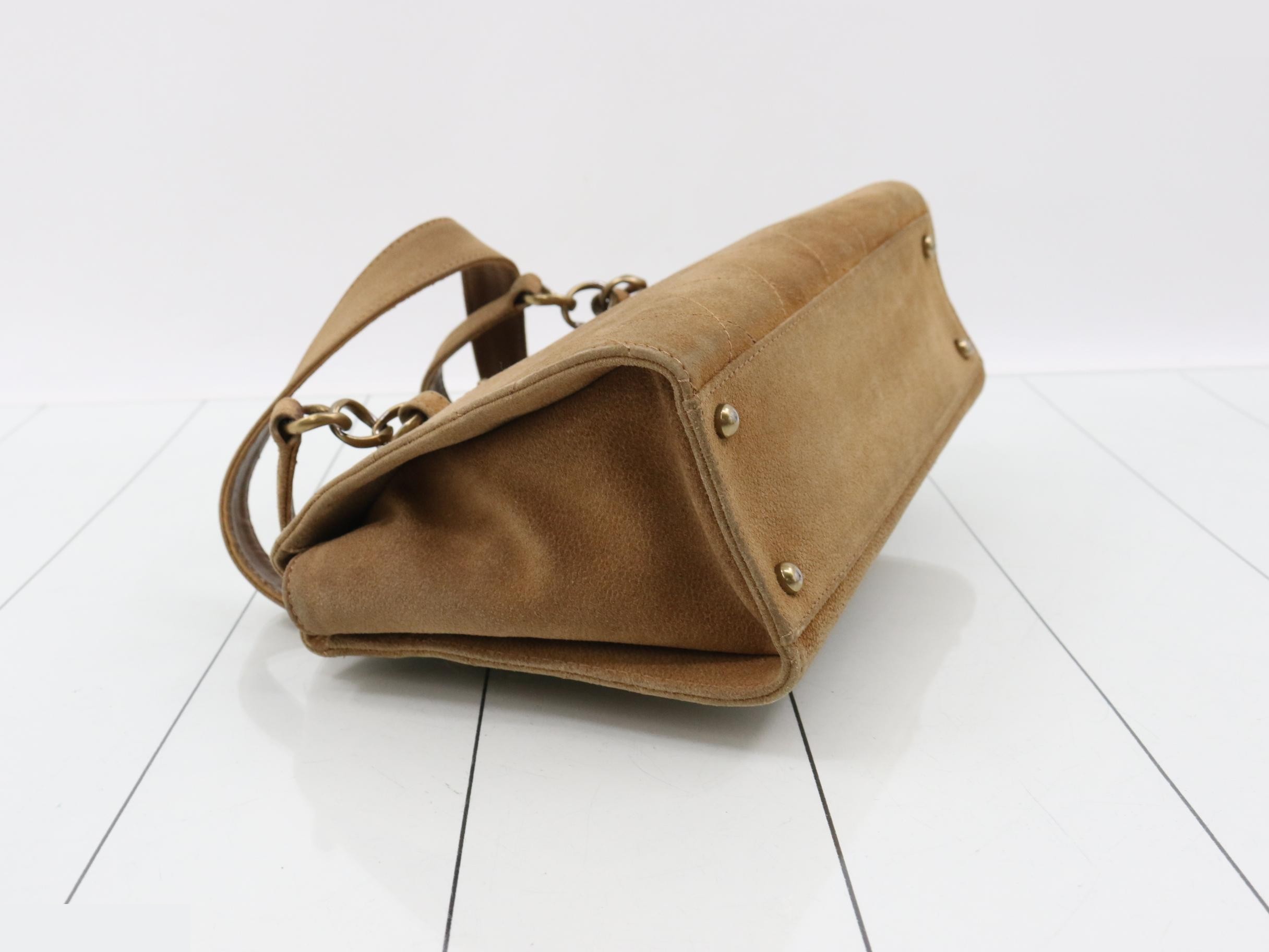 Matelassé suede handbag — view 5