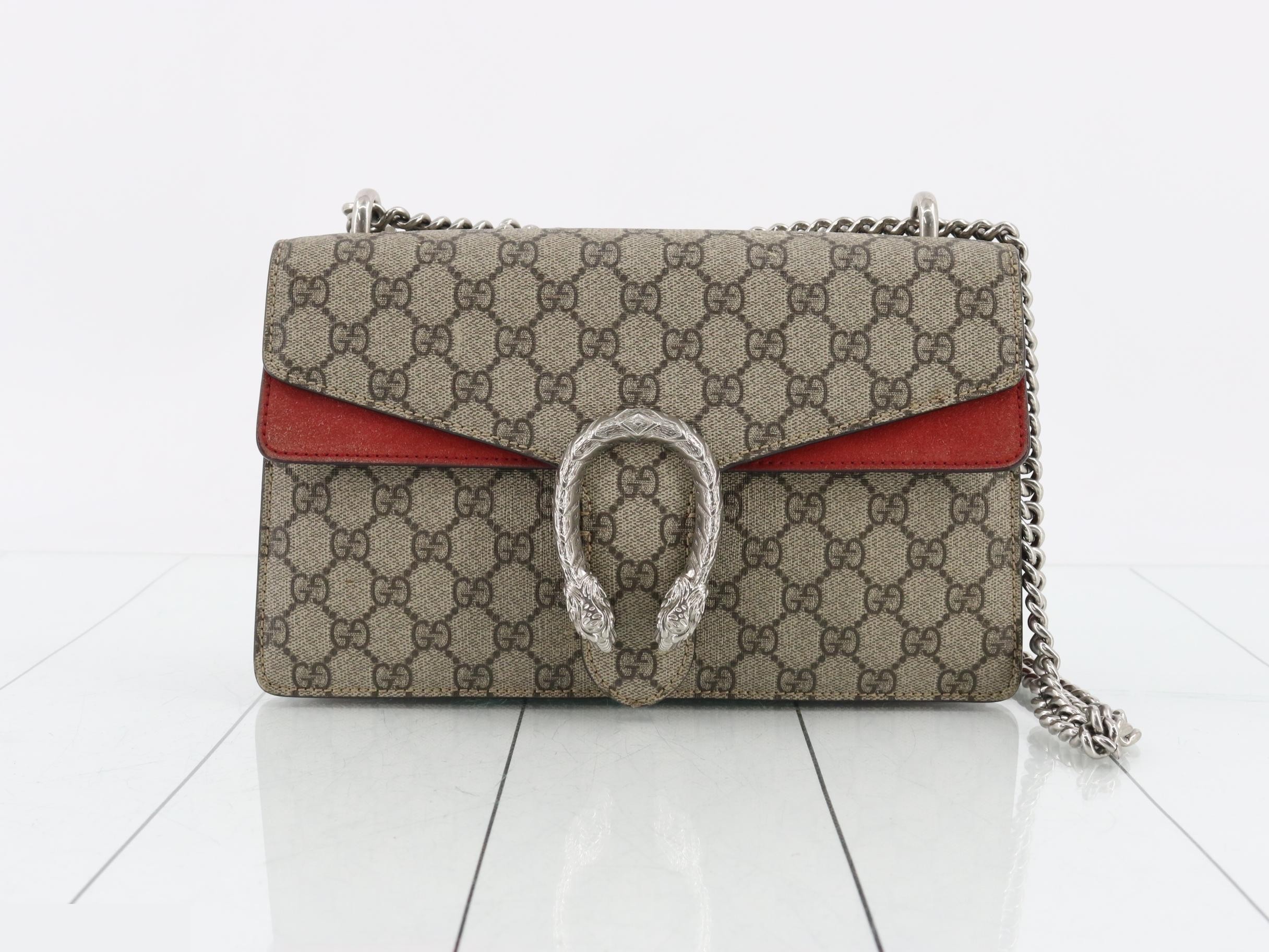 Dionysus GG Supreme Beige Chain Shoulder Bag