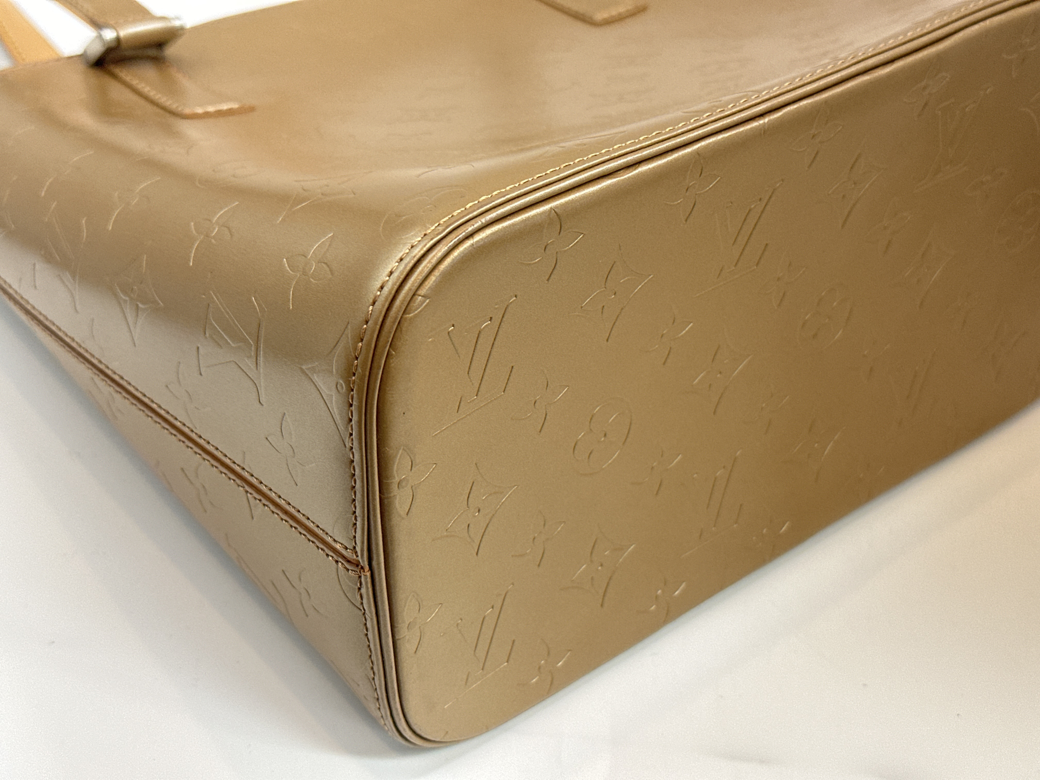 LV Monogram Matte Stockton Tote Bag — view 4