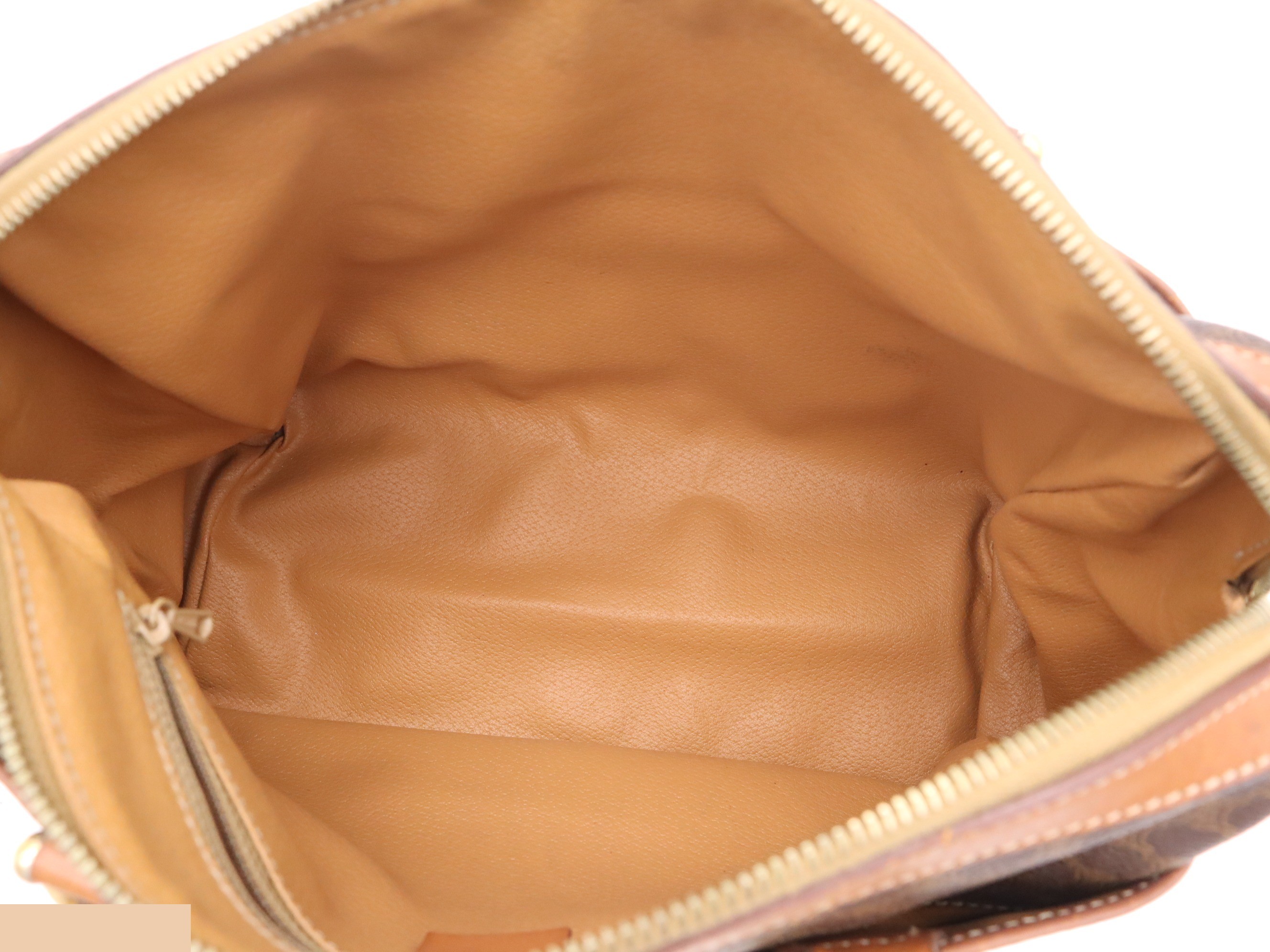 PVC x Leather Macadam Handbag, Brown/Light Brown, Gold Hardware — view 7