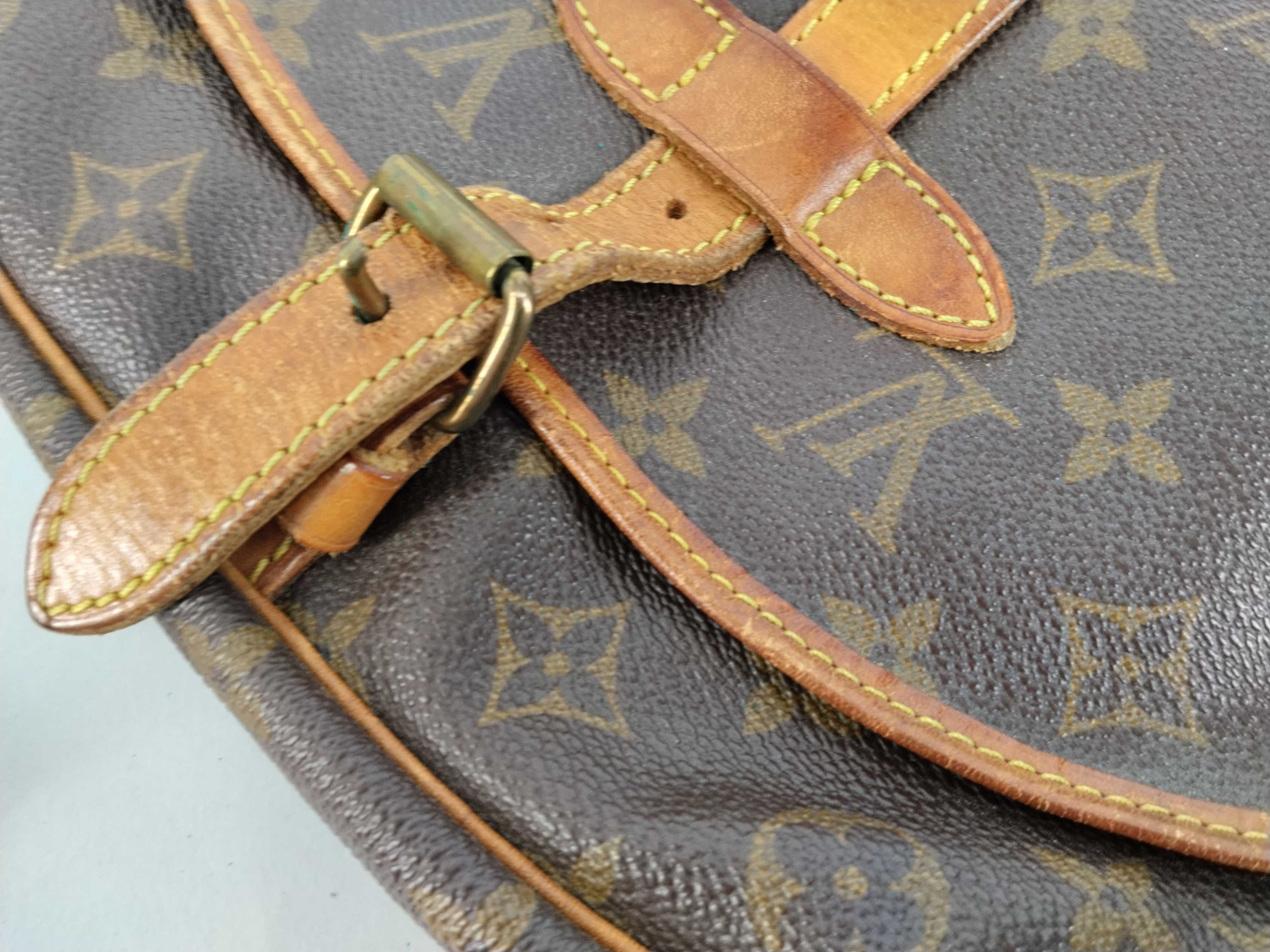 Monogram Vuitton Saumur Shoulder Bag — view 13
