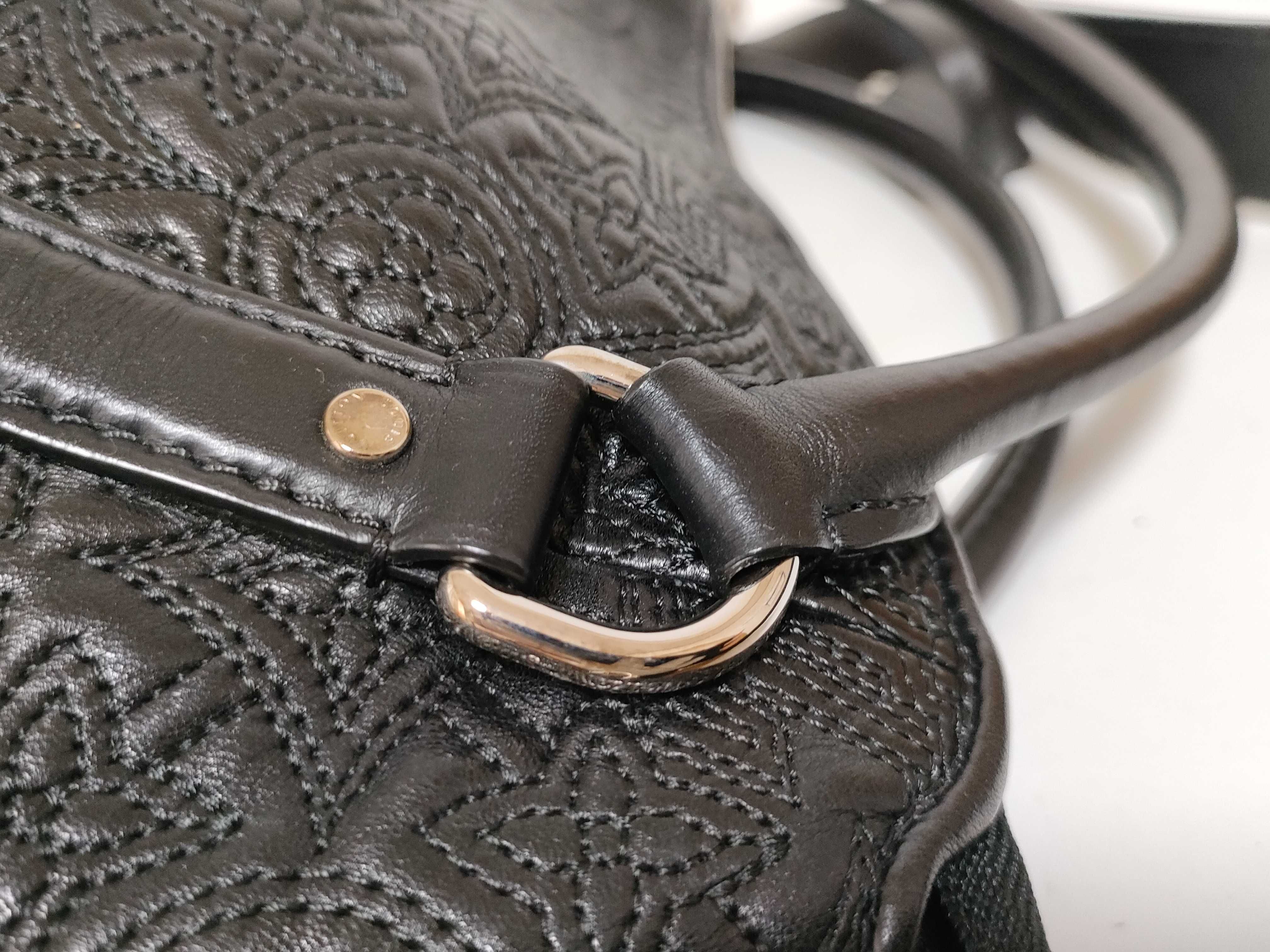 ID- Monogram Antheia Ixia PM M97071 FL2152 Black with strap and cro handbag — view 5