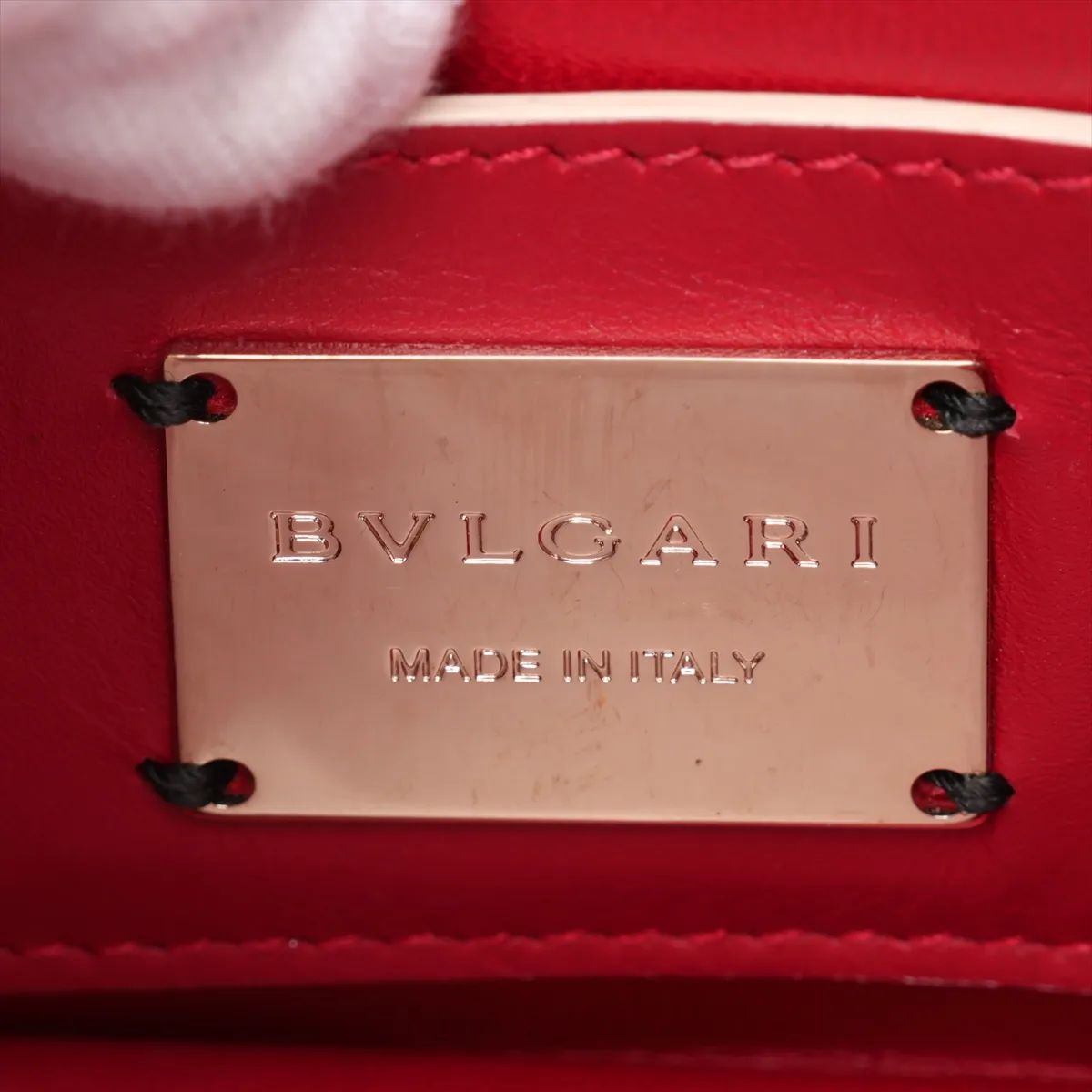 Serpenti Leather Chain Shoulder Bag, Gold x Red, Valentine's Day Limited Edition — view 7