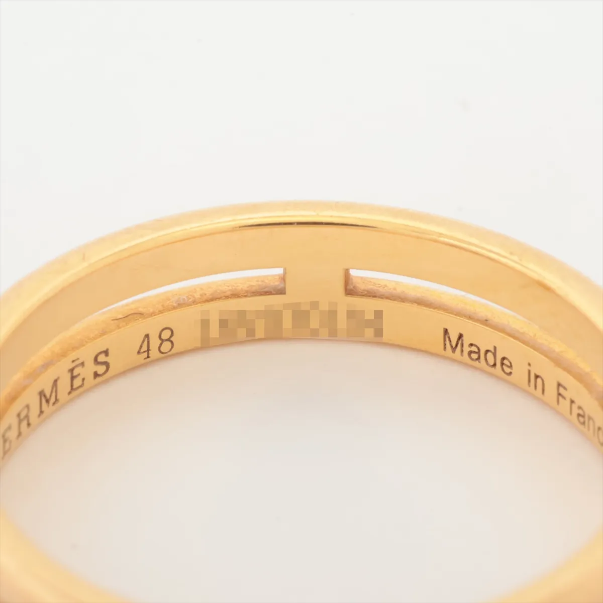 Ariane Ring, 750 (PG), 2.7g, Size 48, Initials, 16V070104, Dents, — view 4