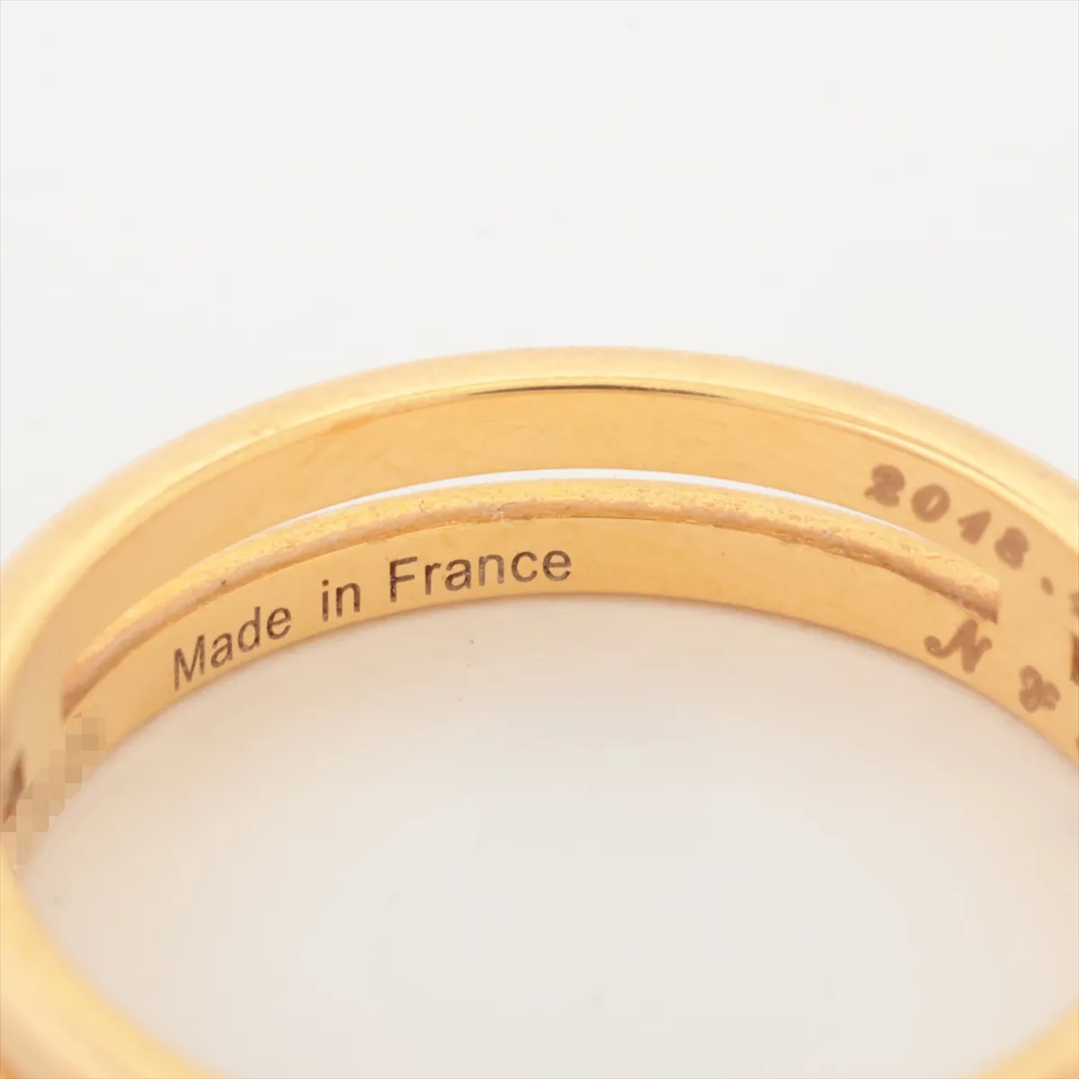 Ariane Ring, 750 (PG), 2.7g, Size 48, Initials, 16V070104, Dents, — view 5