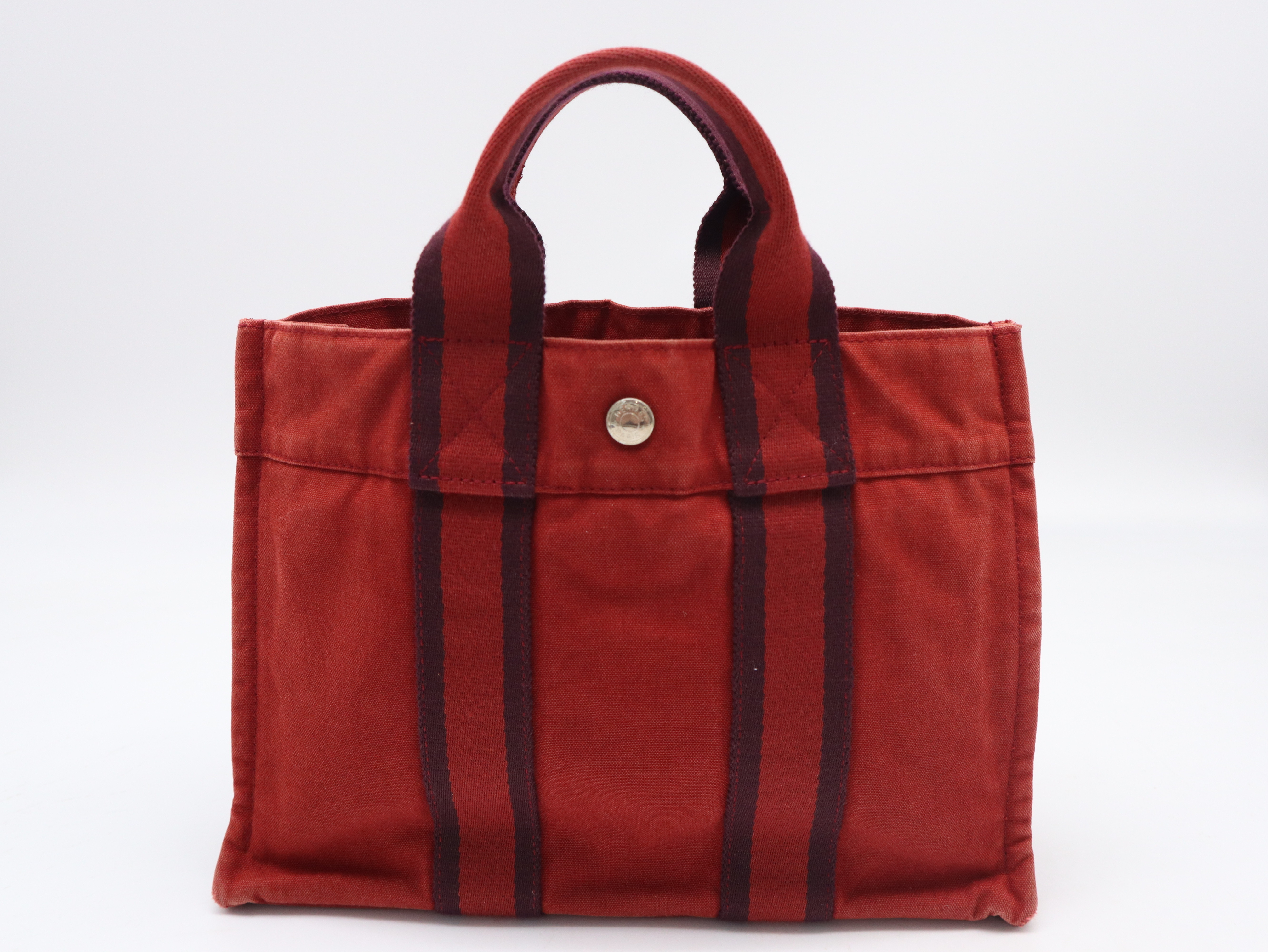 Fourre-Tout Tote PM Canvas Red Tote Bag — view 2