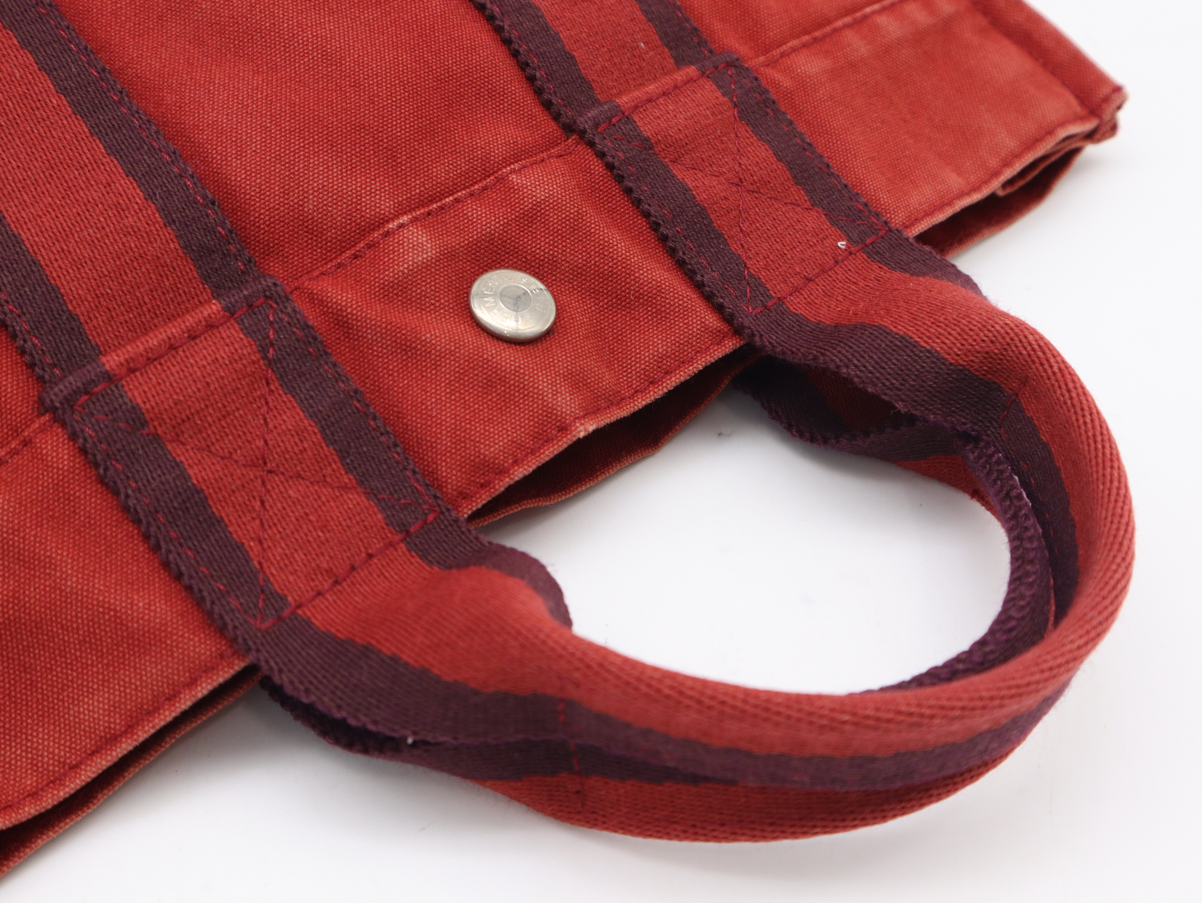 Fourre-Tout Tote PM Canvas Red Tote Bag — view 6