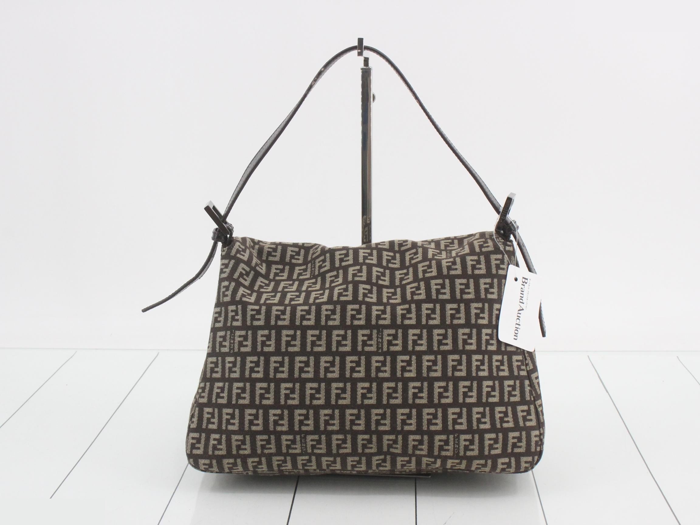 Zucchino Mamma Bucket, Brown, Silver Hardware, 29 x 22 x 12 cm — view 2