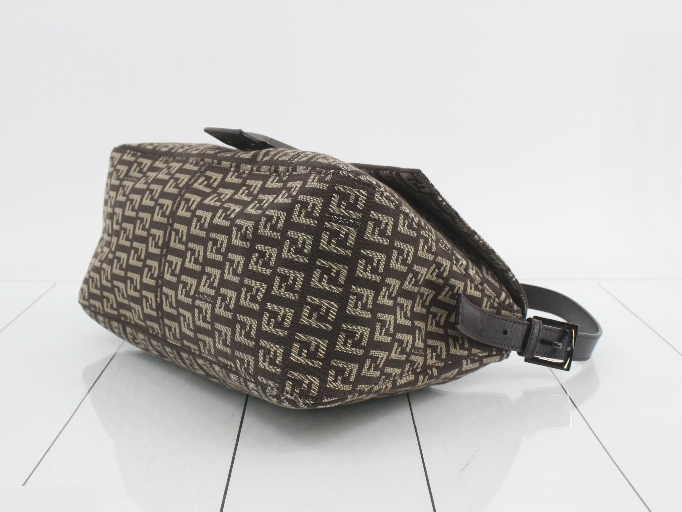 Zucchino Mamma Bucket, Brown, Silver Hardware, 29 x 22 x 12 cm — view 6