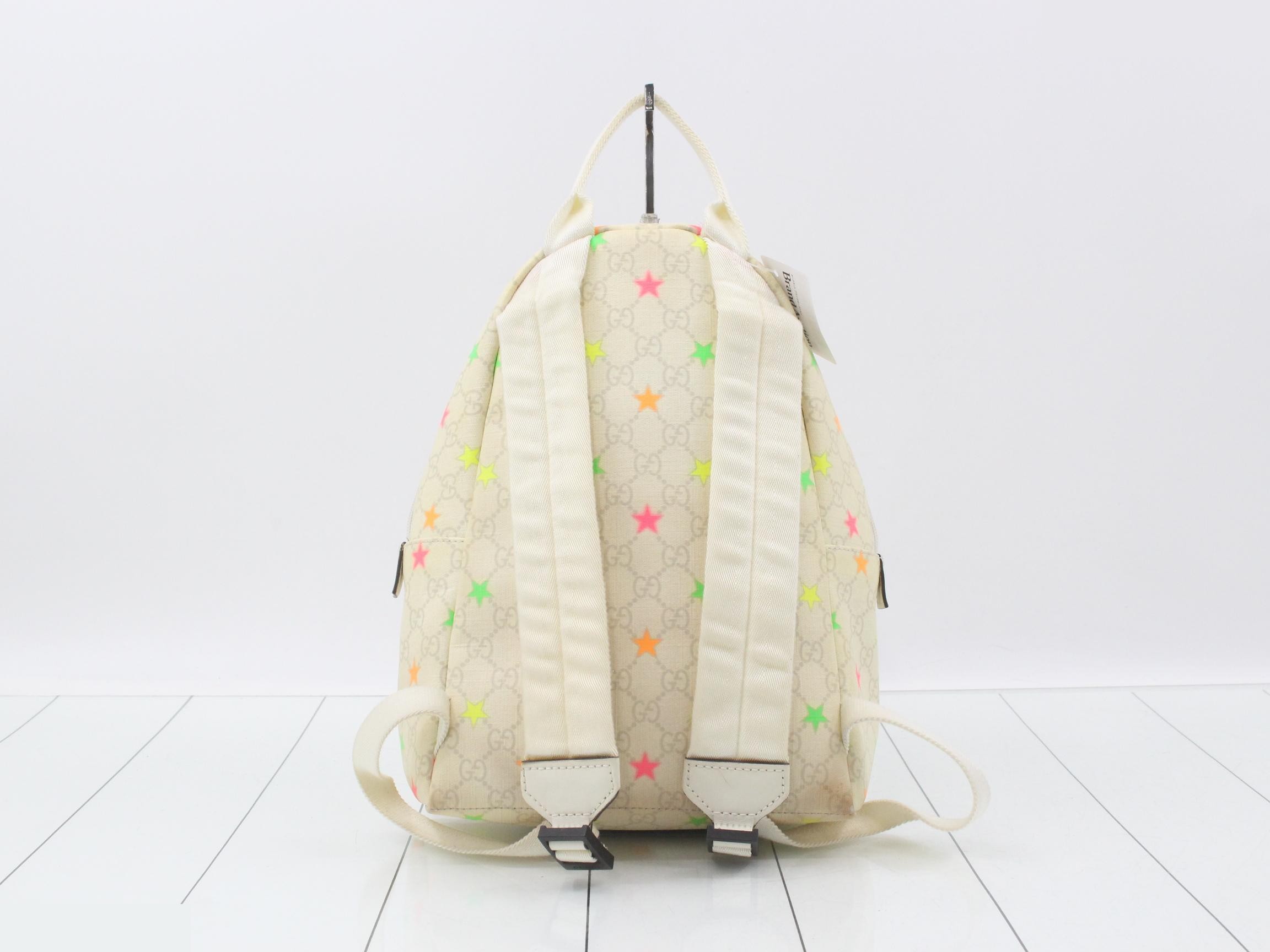 Supreme Backpack, Neon Colors, Star Pattern, Children's Collection — view 2