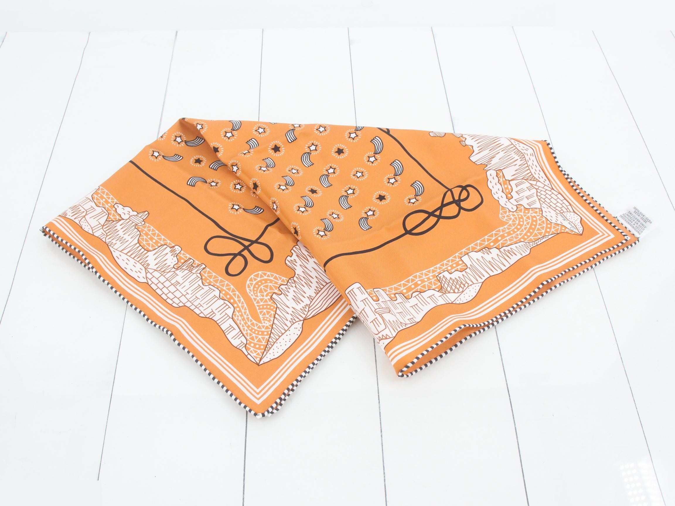 Carre 55 Starry Stream LES CANYONS ETOILES Silk Scarf — view 2