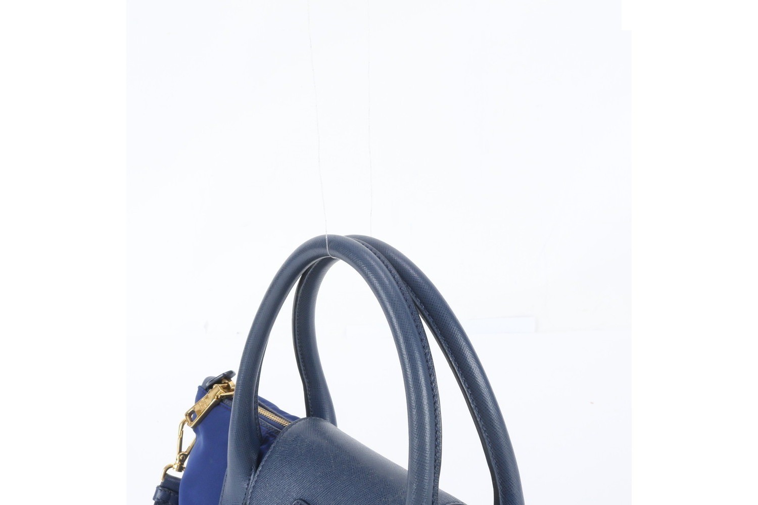 Tessuto Nylon Saffiano Leather 2-Way Shoulder Bag (Crossbody) — view 2