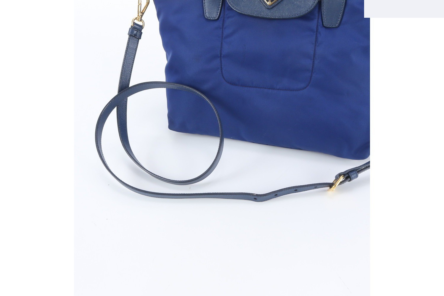 Tessuto Nylon Saffiano Leather 2-Way Shoulder Bag (Crossbody) — view 3
