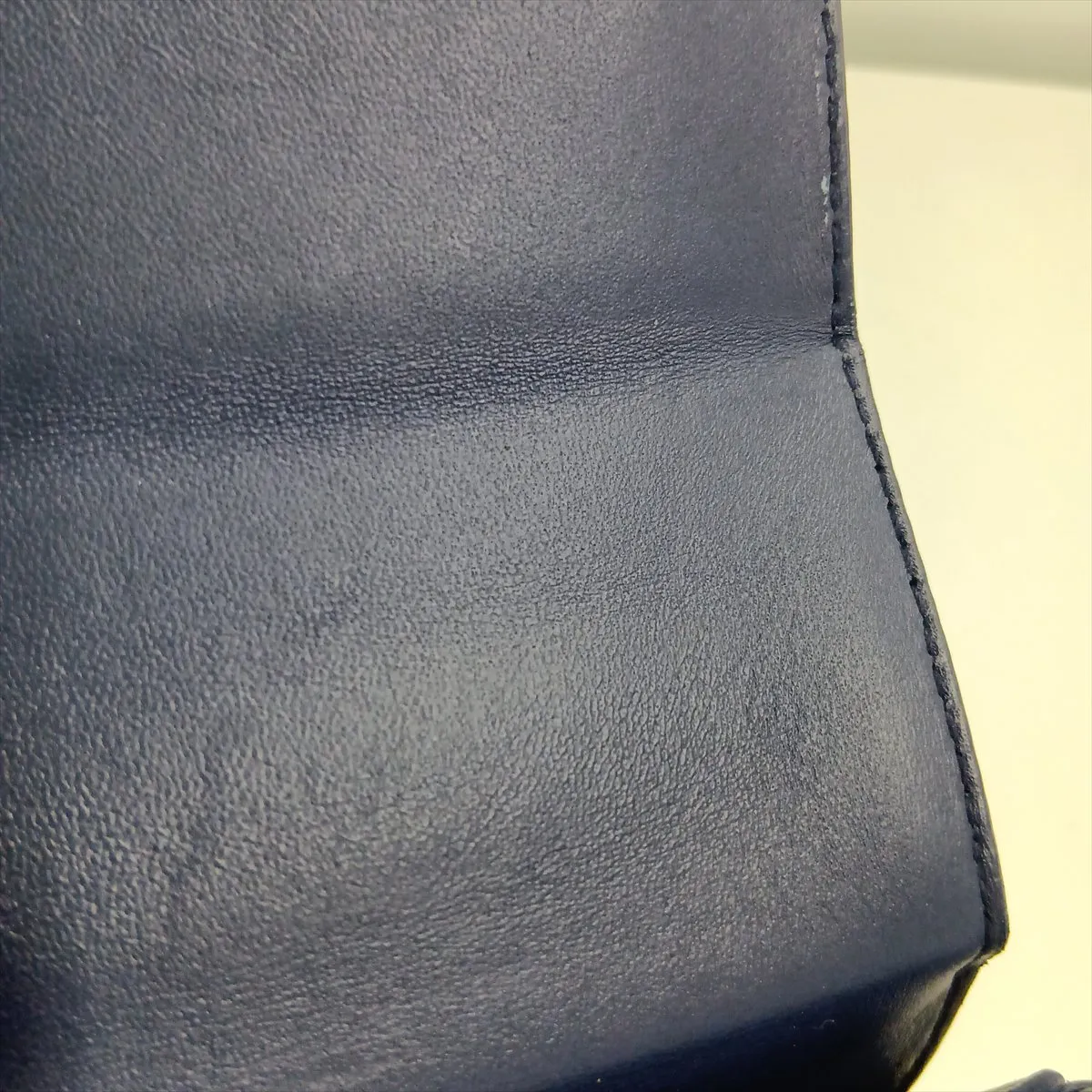 30 Montaigne Leather Shoulder Bag, Navy — view 11