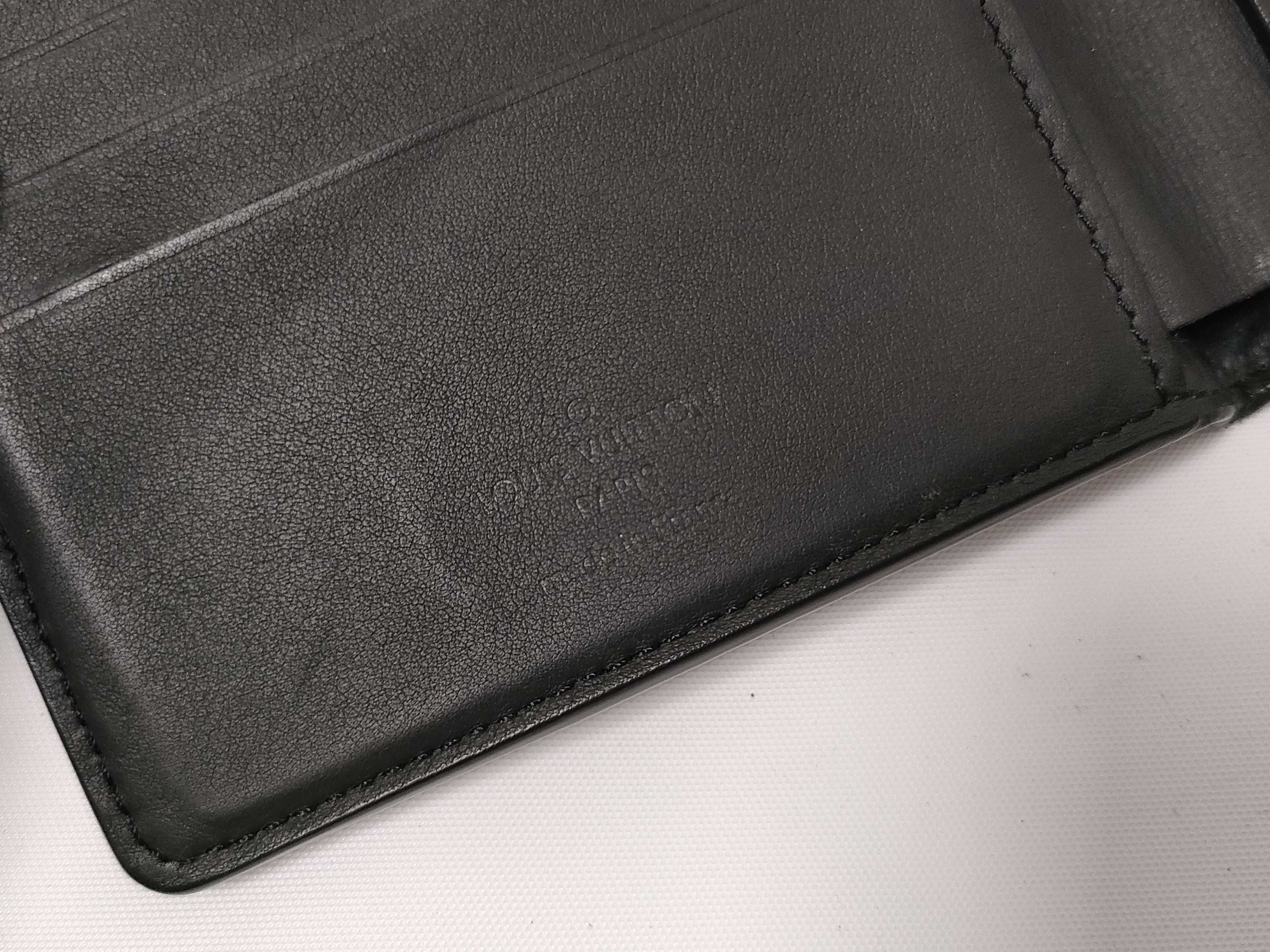 Monogram Empreinte Vuitton Taurillon Portefeuille Multiple Noir M82072? IC card detected. Wallet. — view 5