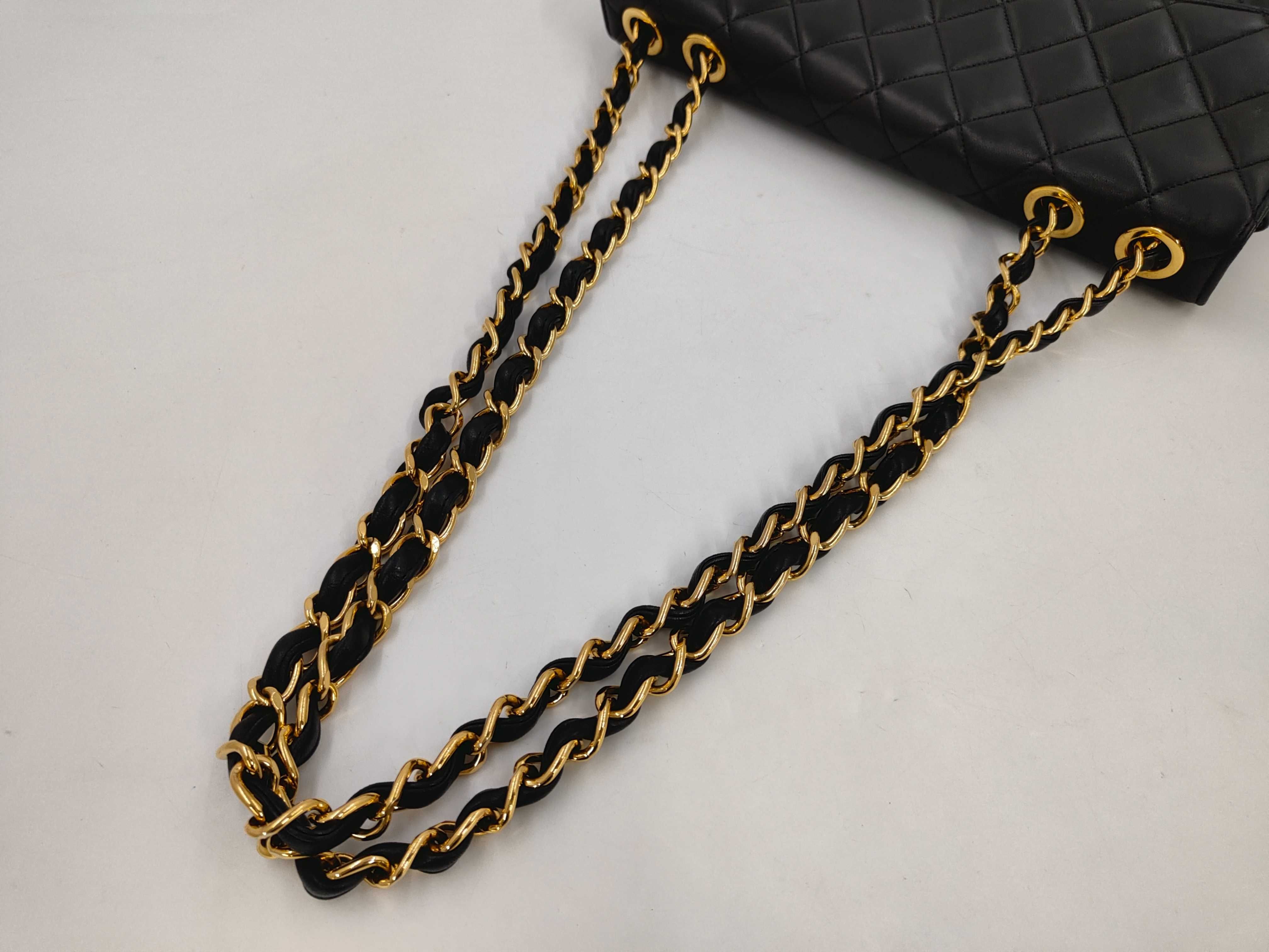 Large Matelassé Lambskin Shoulder Bag — view 3