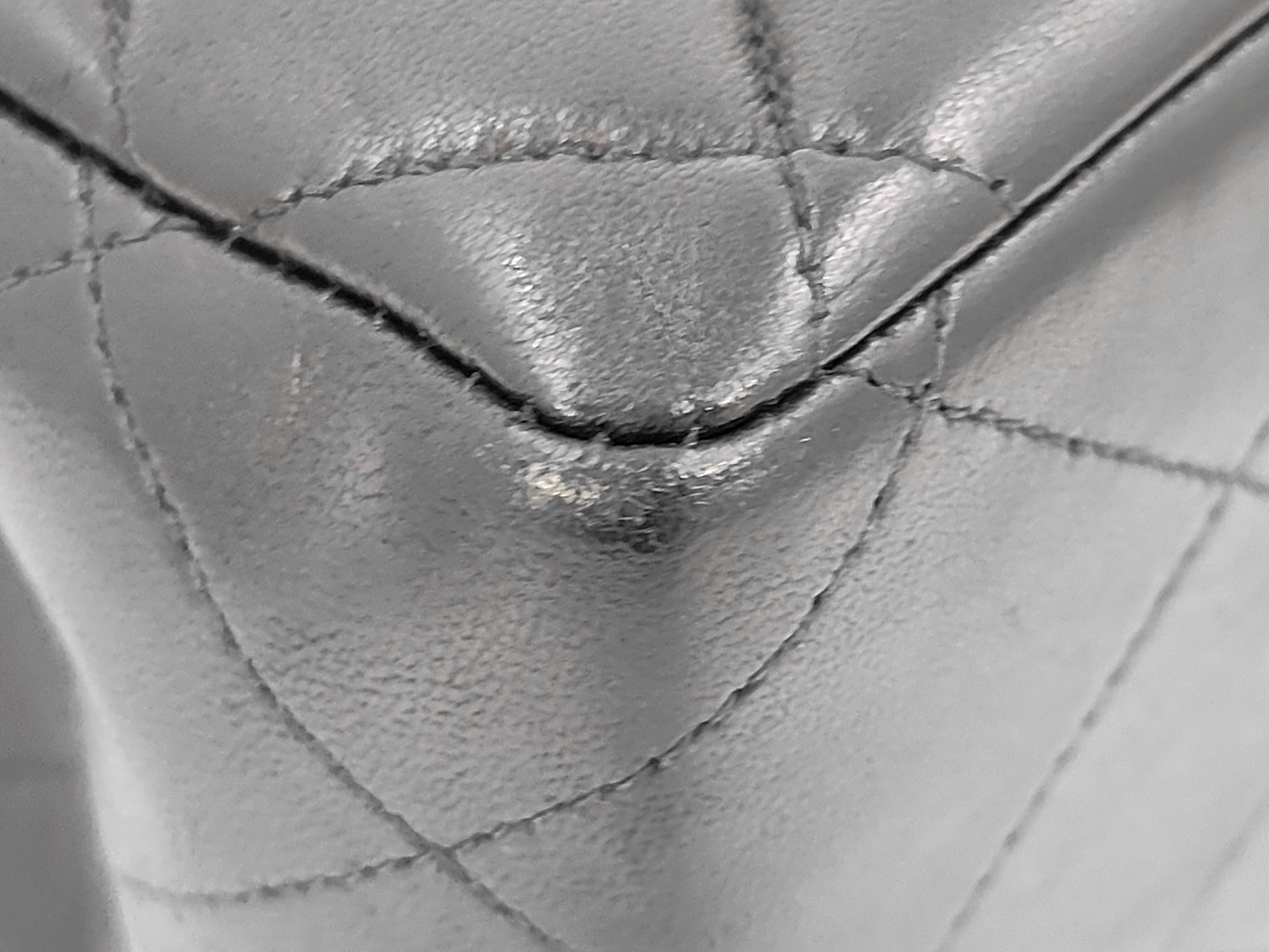 Large Matelassé Lambskin Shoulder Bag — view 7
