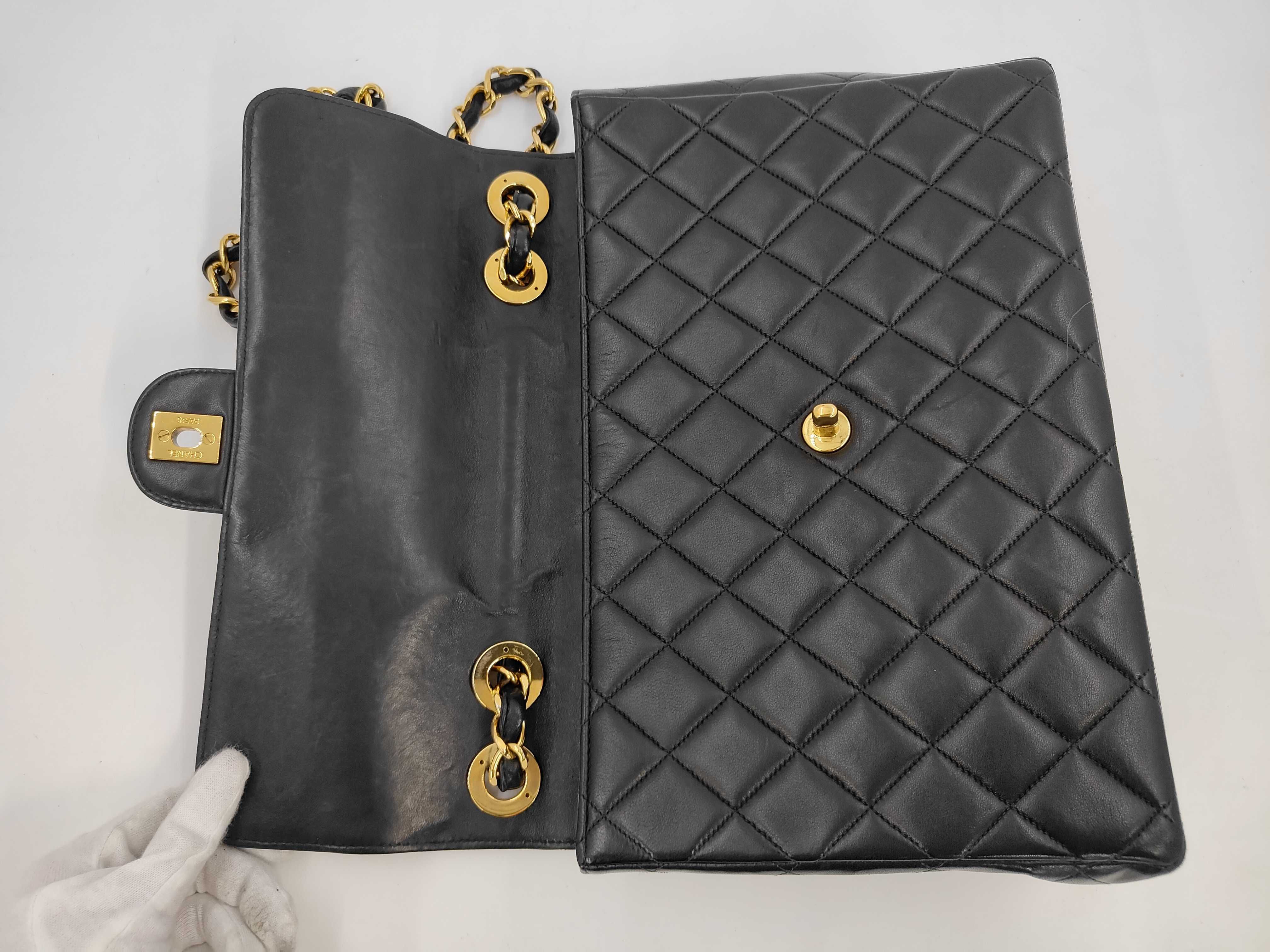 Large Matelassé Lambskin Shoulder Bag — view 8