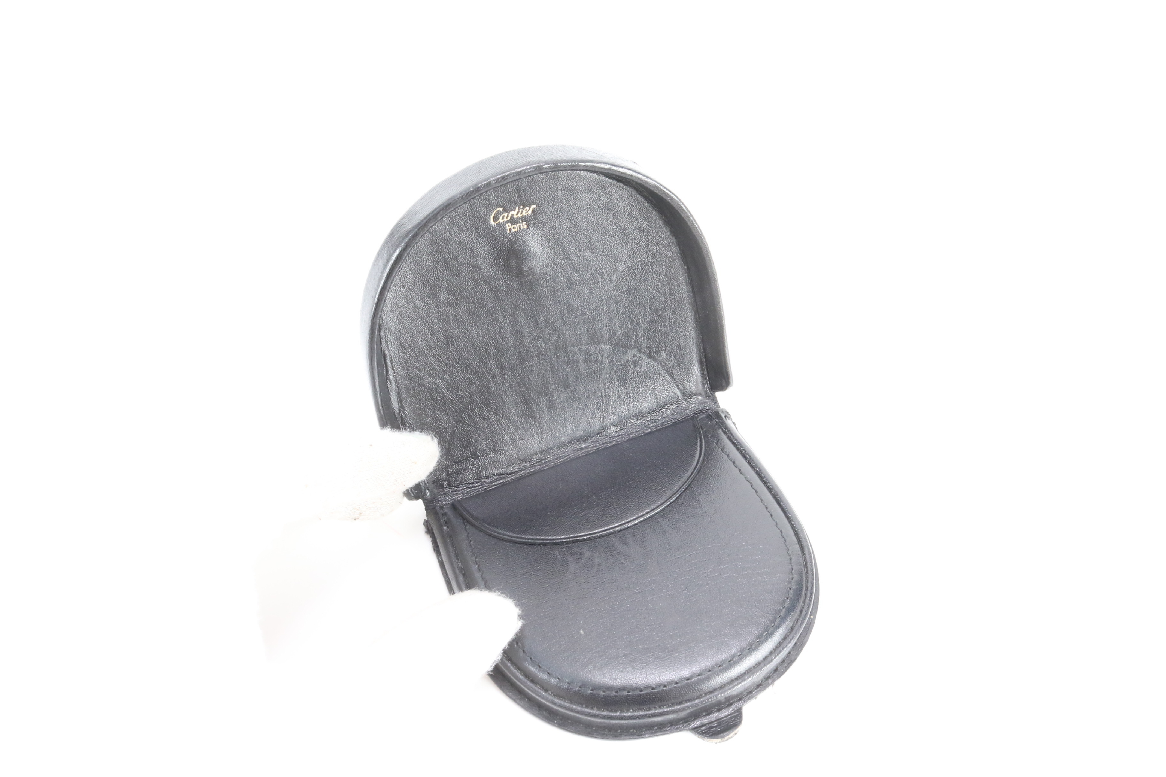Leather Black Wallet Coin Case — view 6