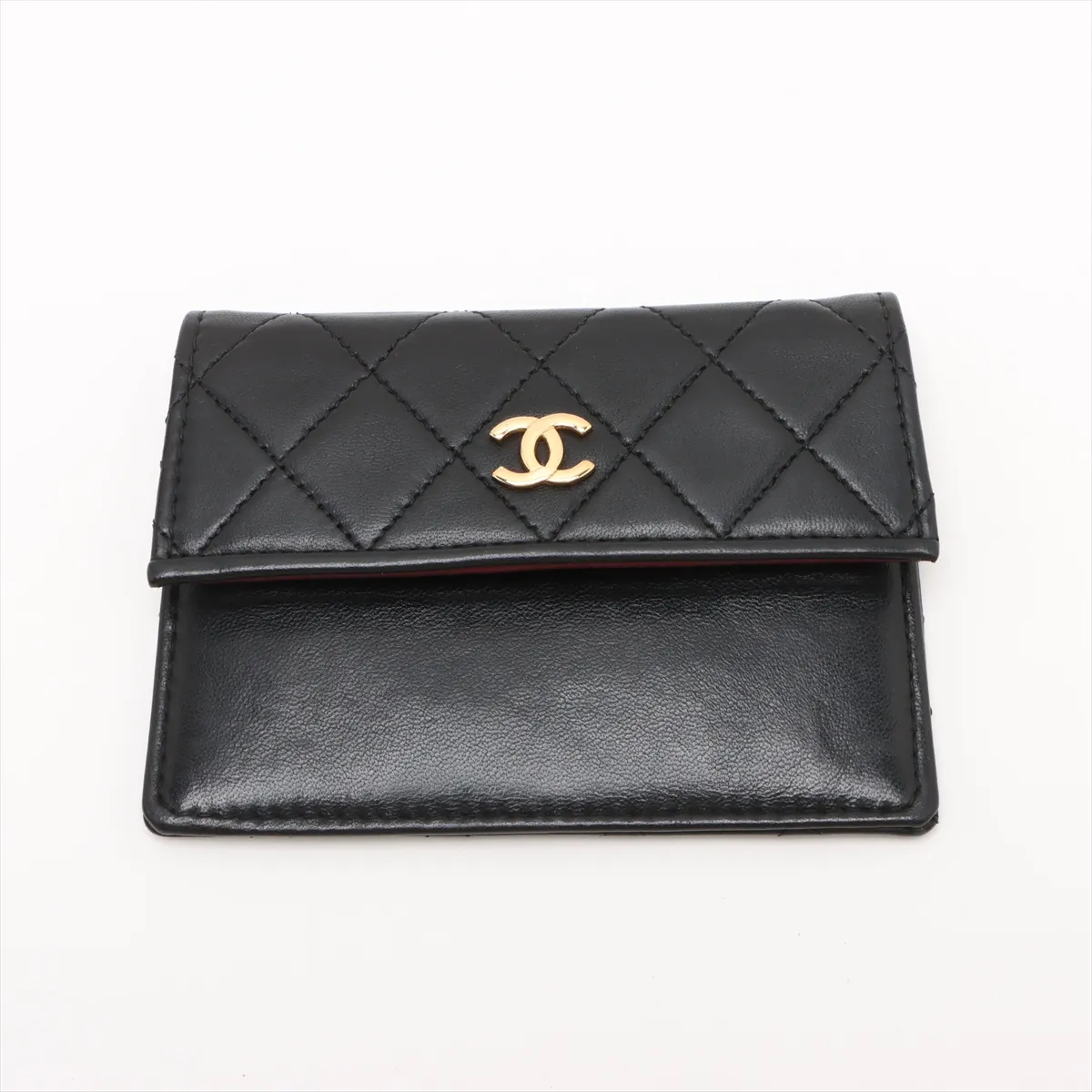 Matelasse Lambskin Single Flap Single Chain Bag Trapezoid Black Gold Hardware 1989437 No. 1 — view 15