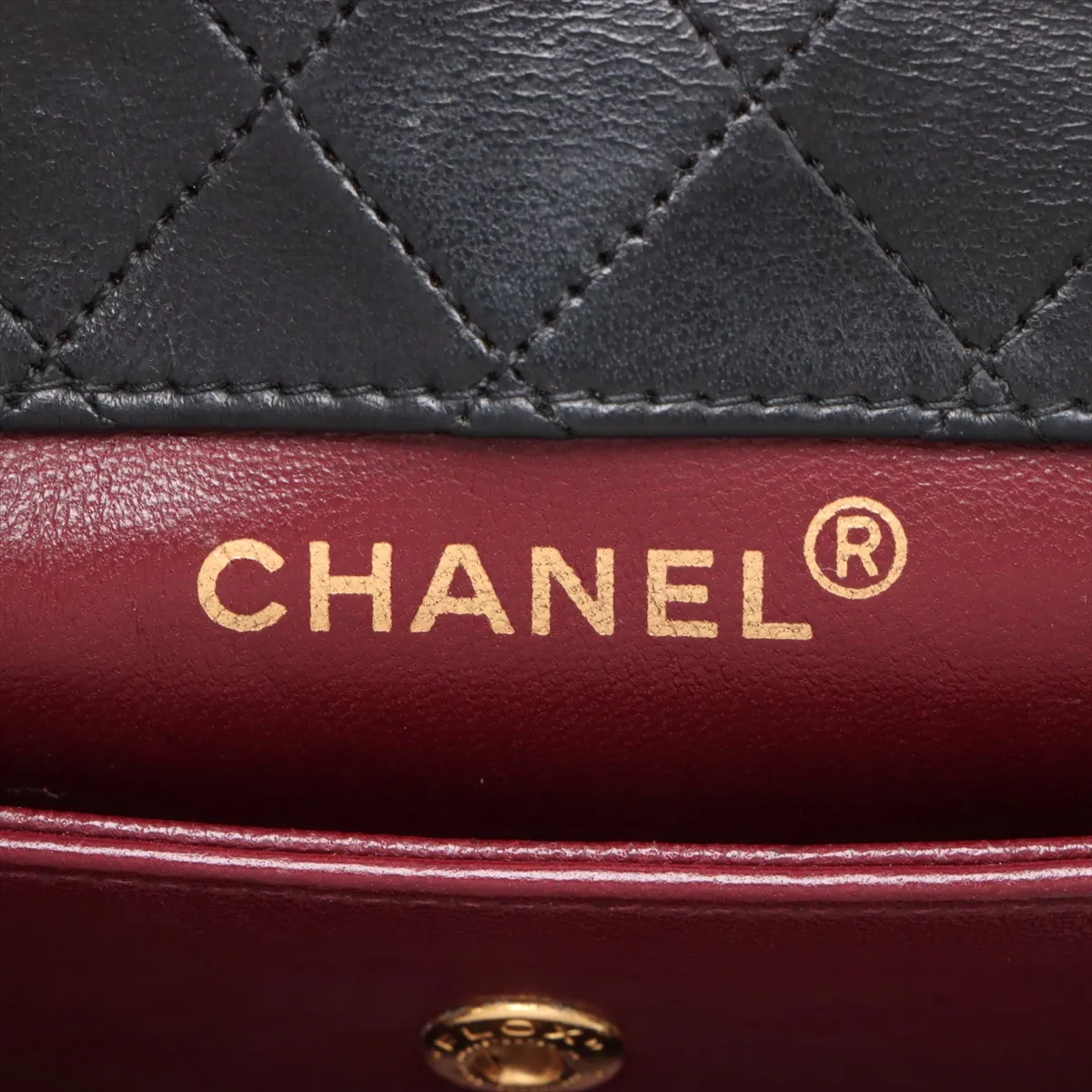 Matelasse Lambskin Single Flap Single Chain Bag Trapezoid Black Gold Hardware 1989437 No. 1 — view 10