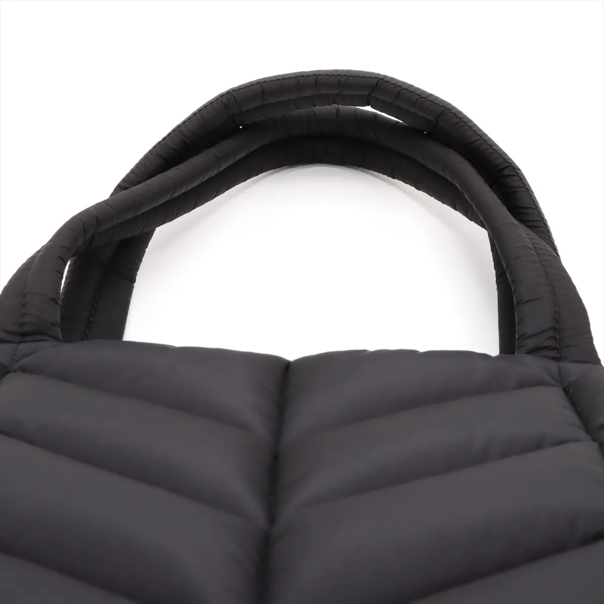 Puffer Nylon Tote Bag Black 752888 — view 6
