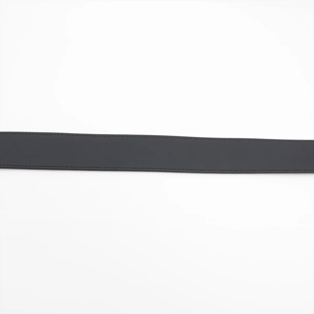 M9808 Ceinture LV Initials CA1049 Belt 110 PVC x Leather Black — view 4