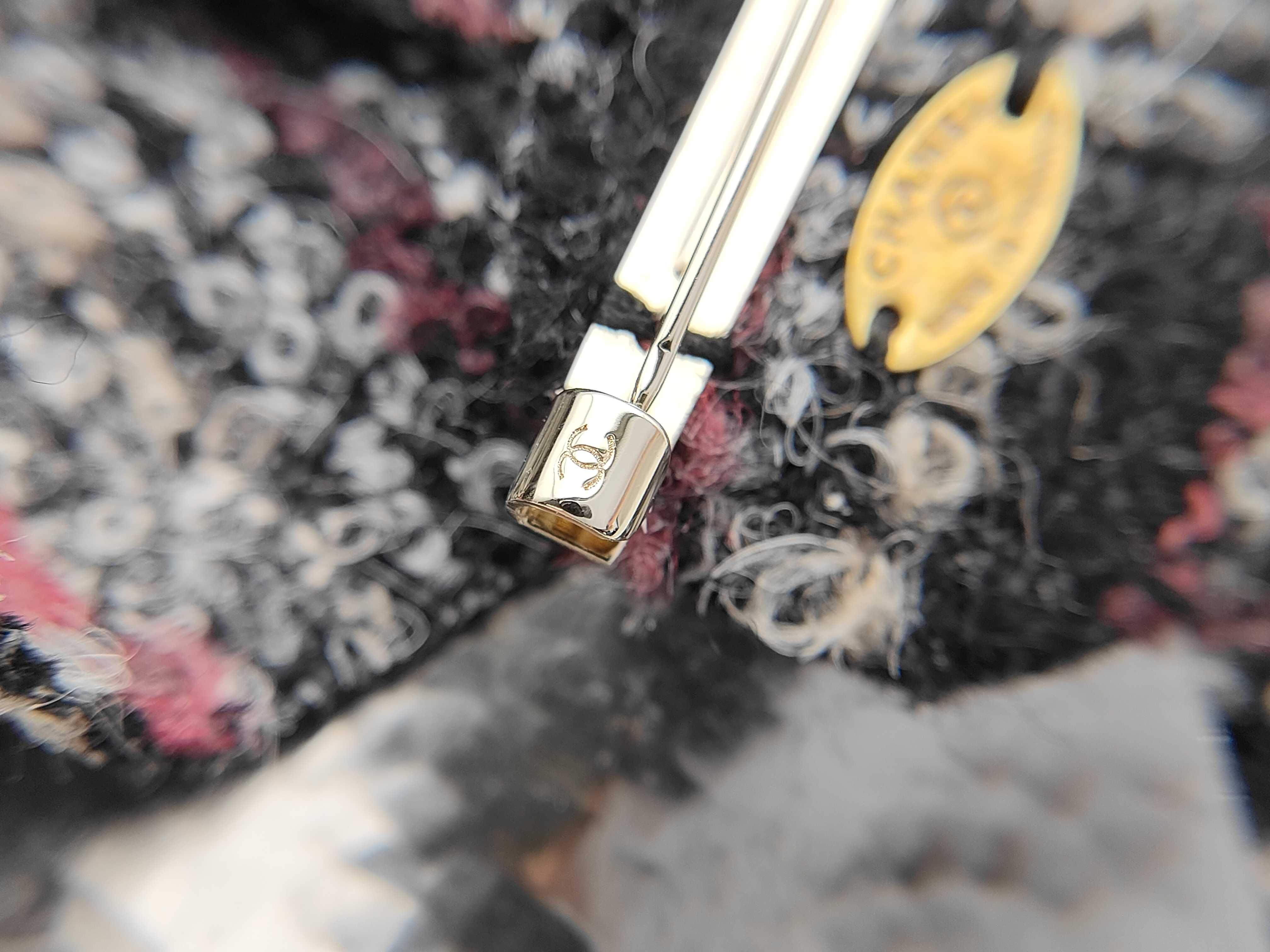 Camellia Black Tweed Brooch for Women — view 6
