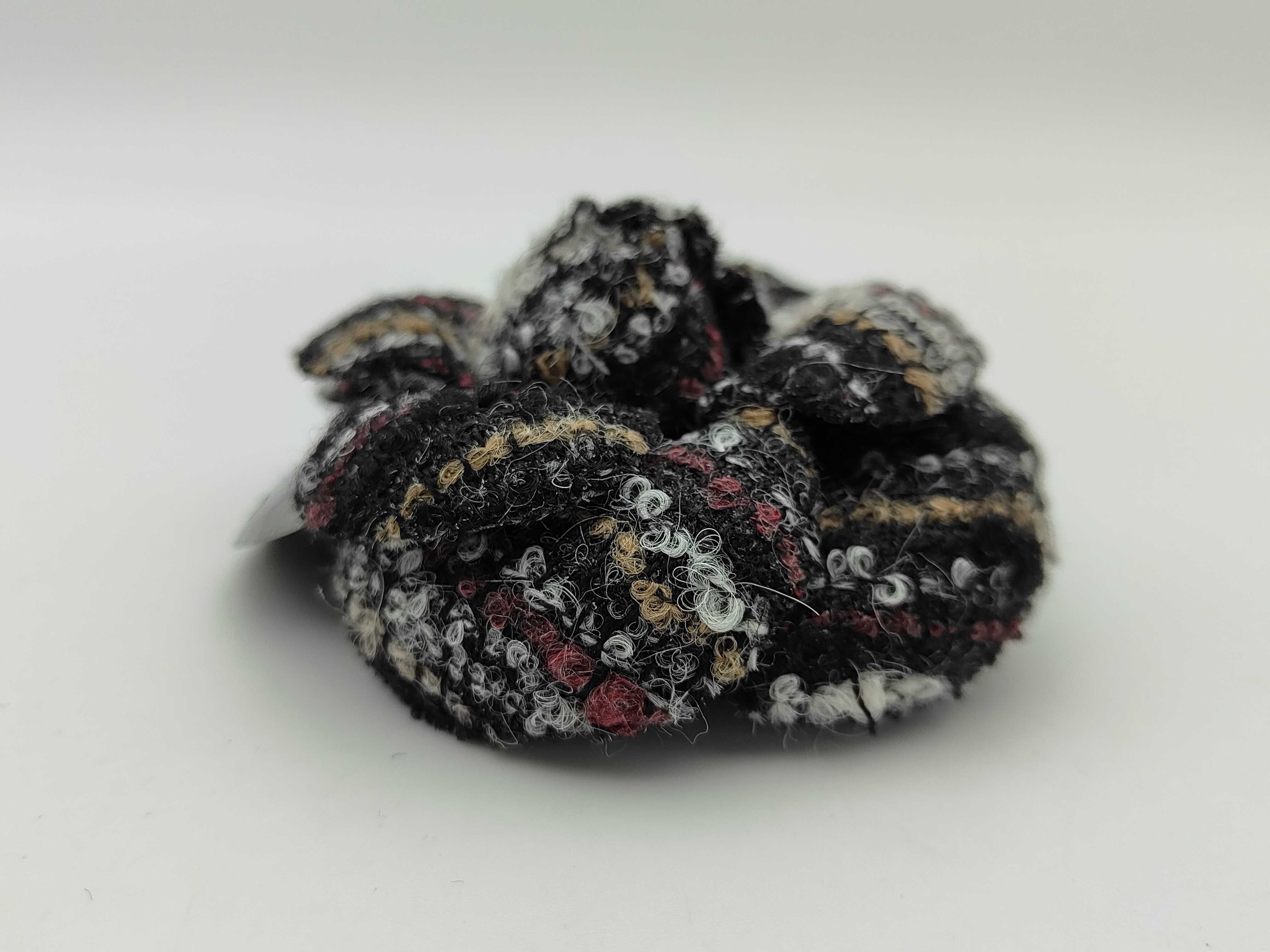 Camellia Black Tweed Brooch for Women — view 8