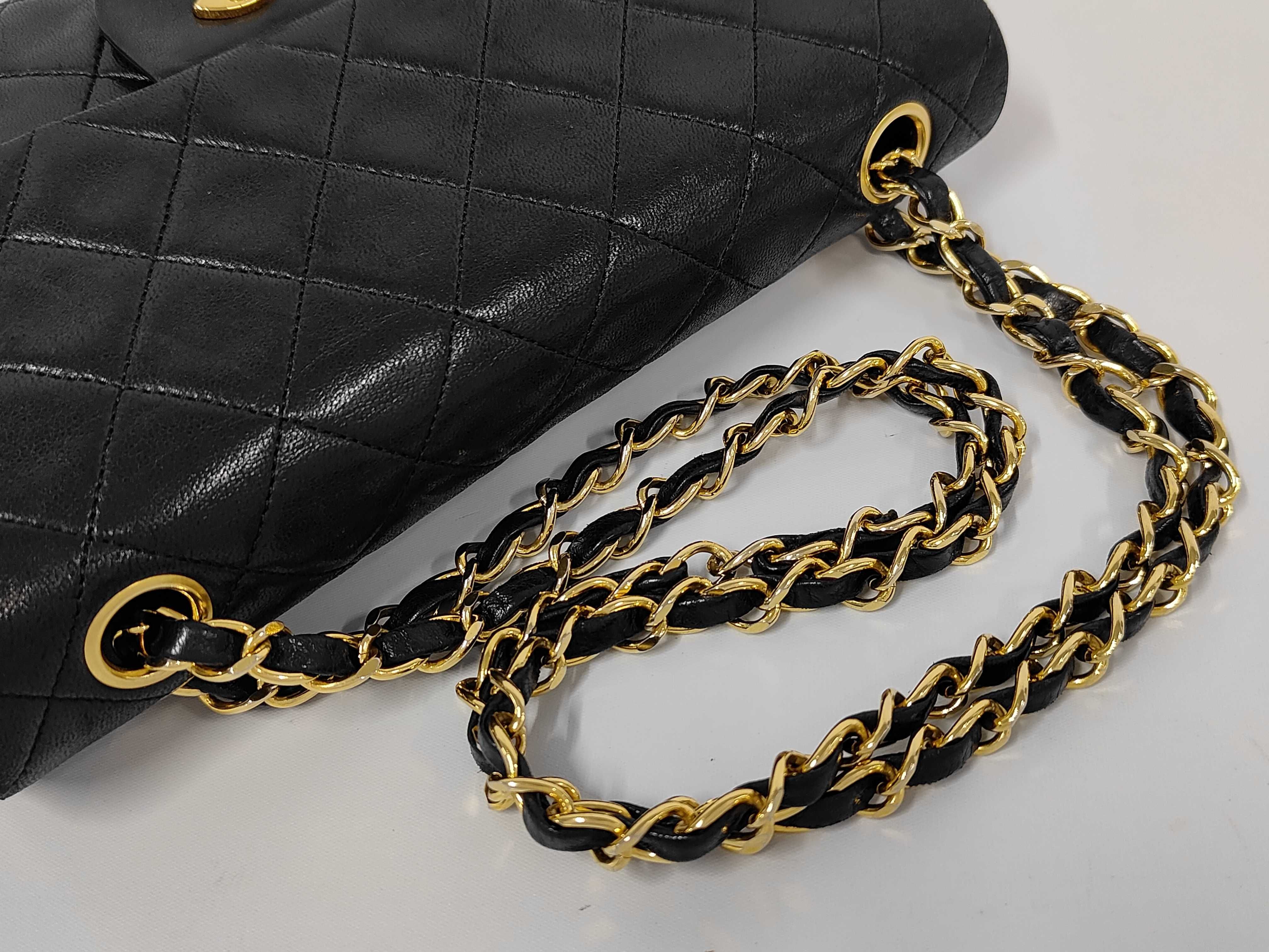 Matelassé Chain Shoulder Bag, Lambskin Shoulder Bag — view 3