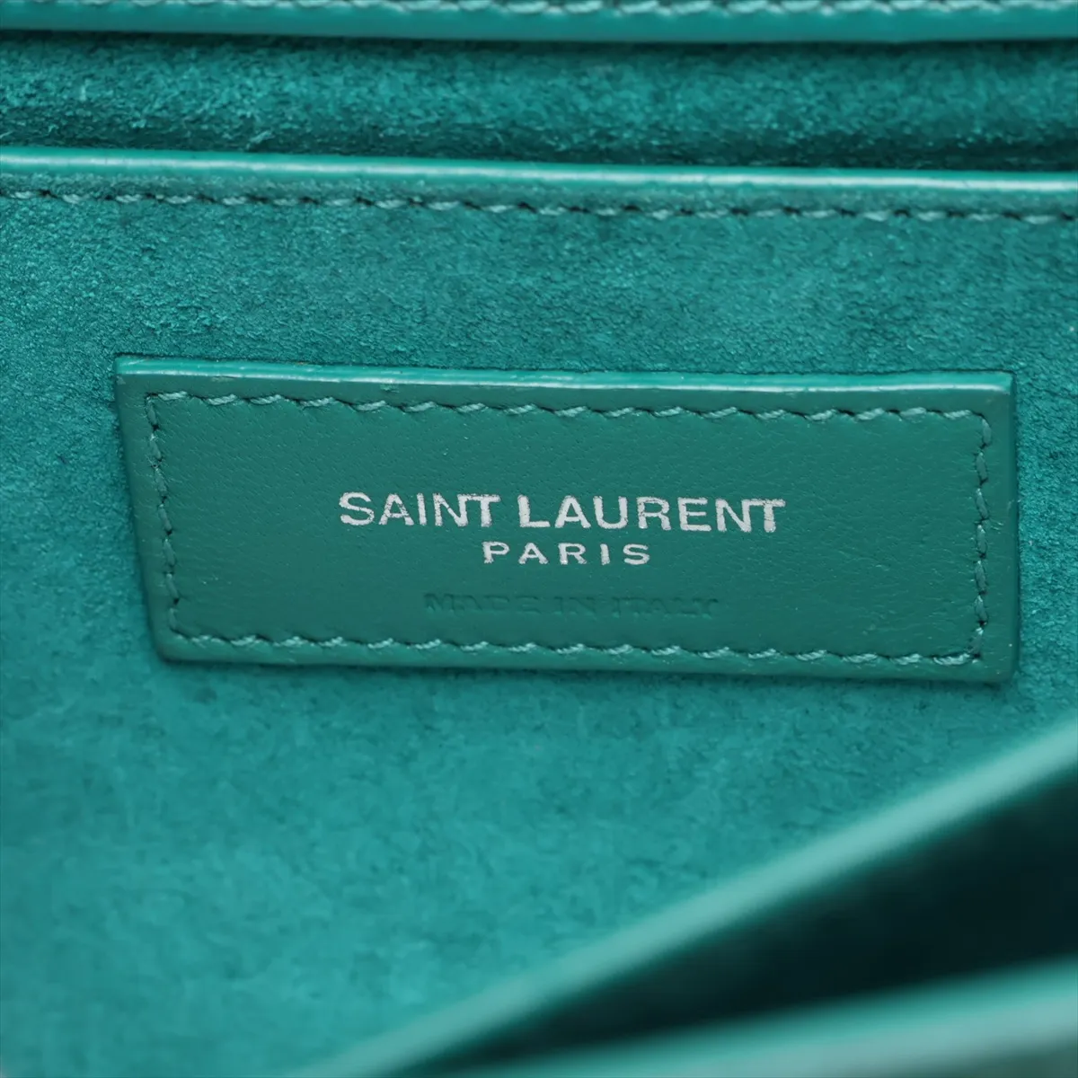 Sunset 442906 Leather Chain Shoulder Bag Green — view 12