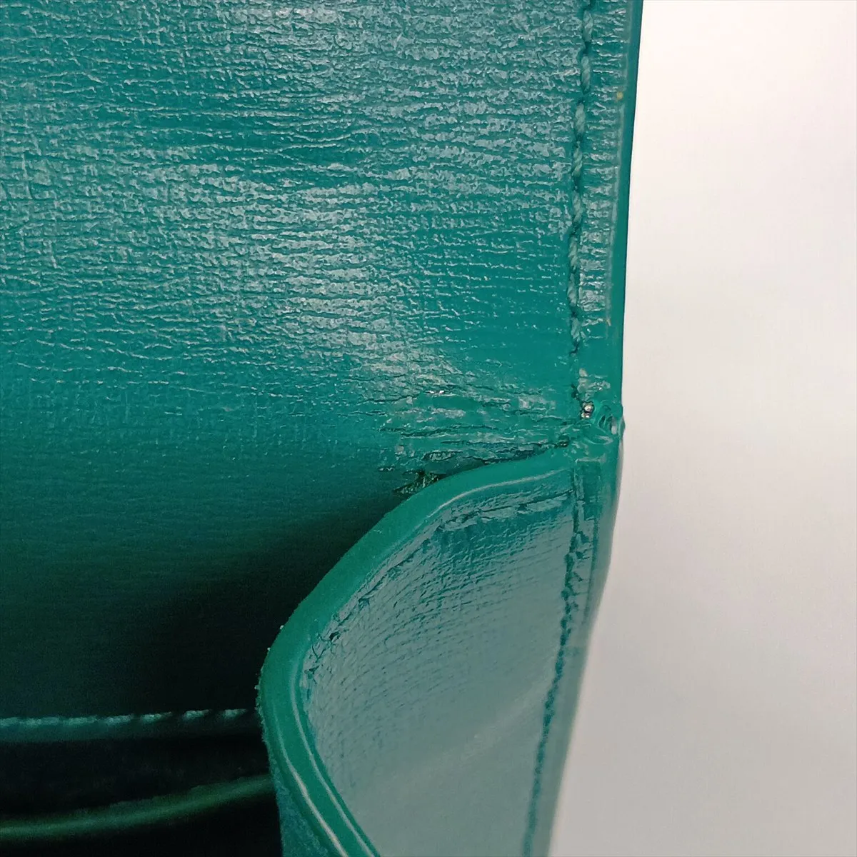 Sunset 442906 Leather Chain Shoulder Bag Green — view 14