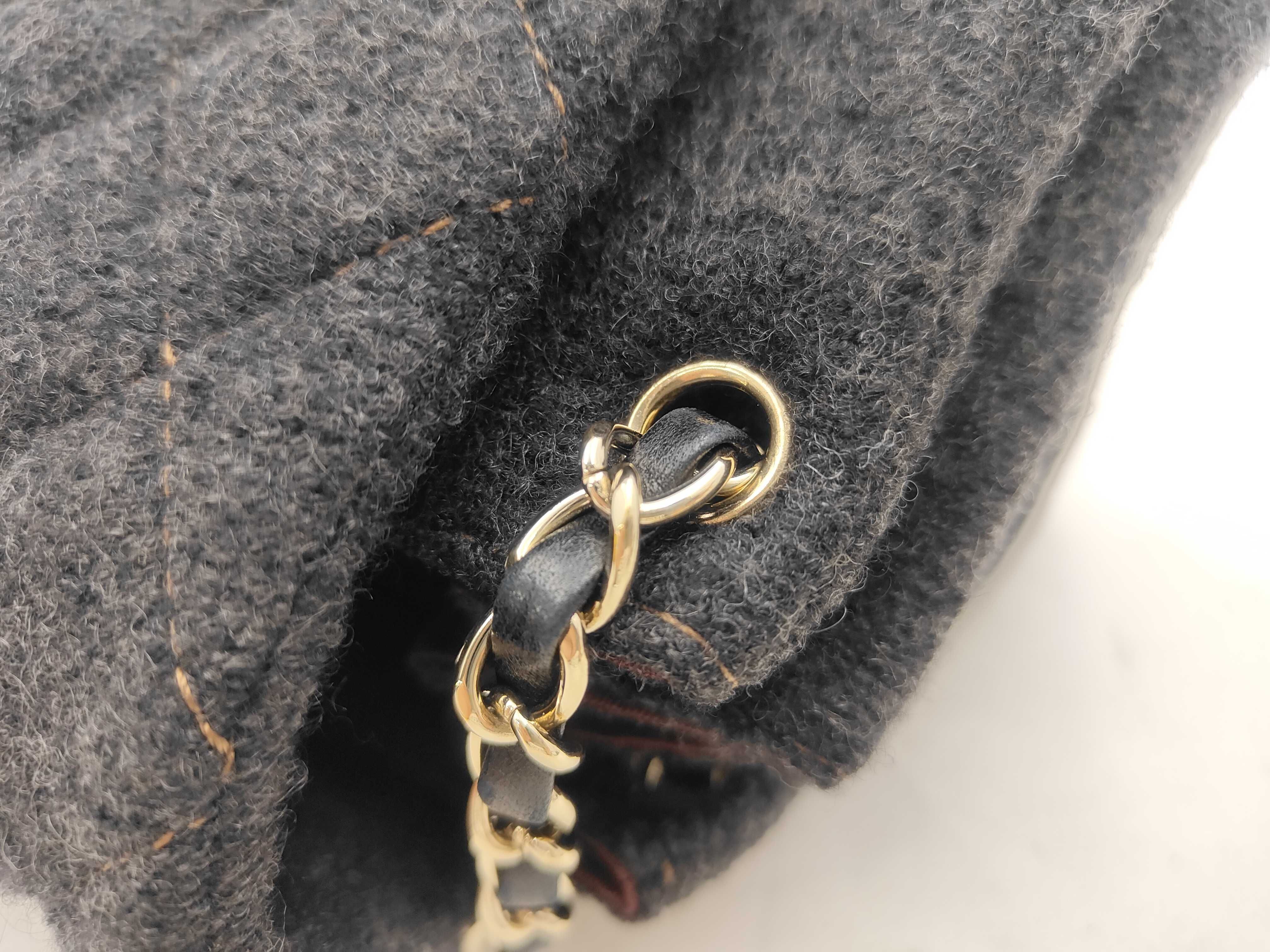 Shoulder Bag, Wool Material Shoulder Bag — view 5