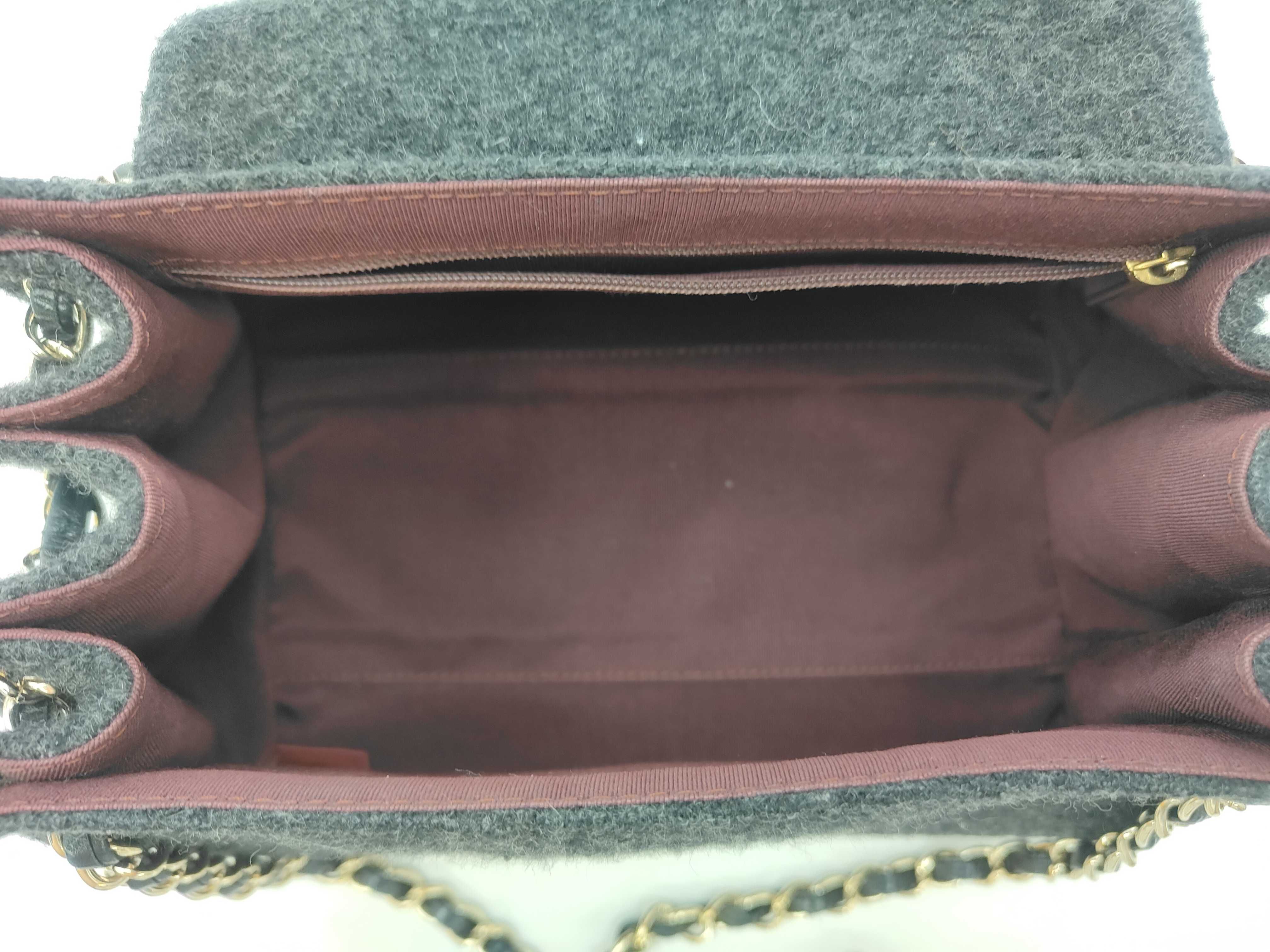 Shoulder Bag, Wool Material Shoulder Bag — view 8