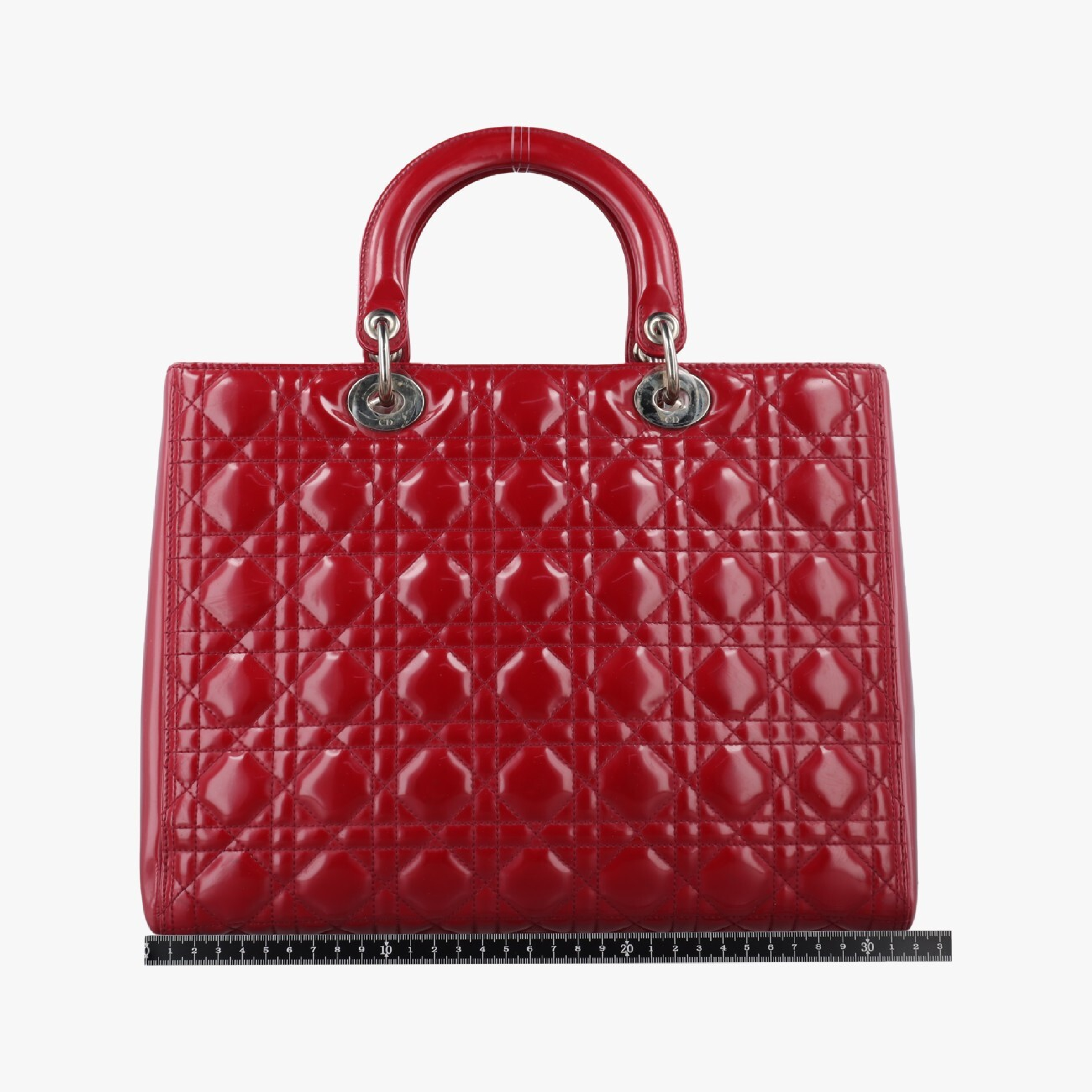 Lady Dior Red Patent Leather Handbag 05-MA-0152 — view 2