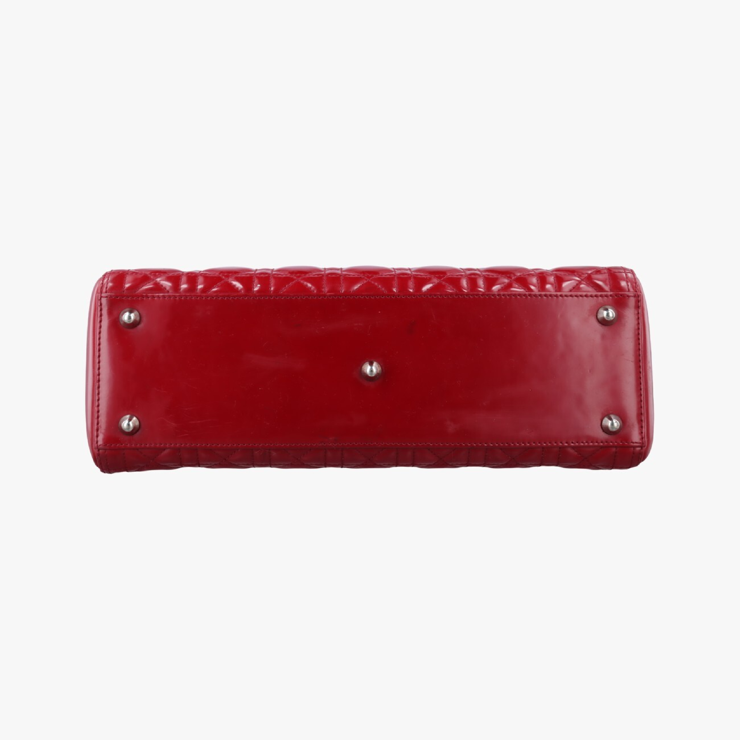 Lady Dior Red Patent Leather Handbag 05-MA-0152 — view 3