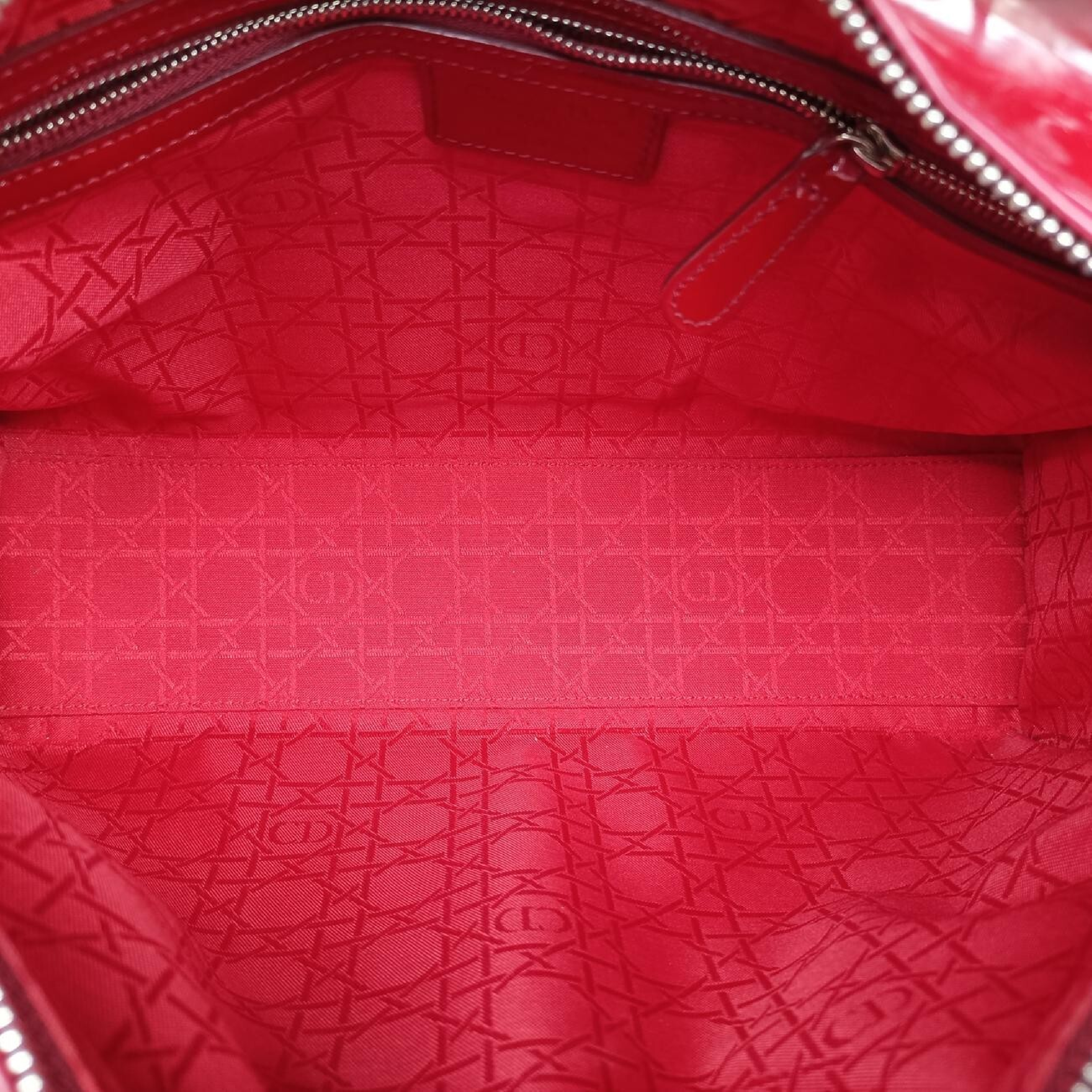 Lady Dior Red Patent Leather Handbag 05-MA-0152 — view 6