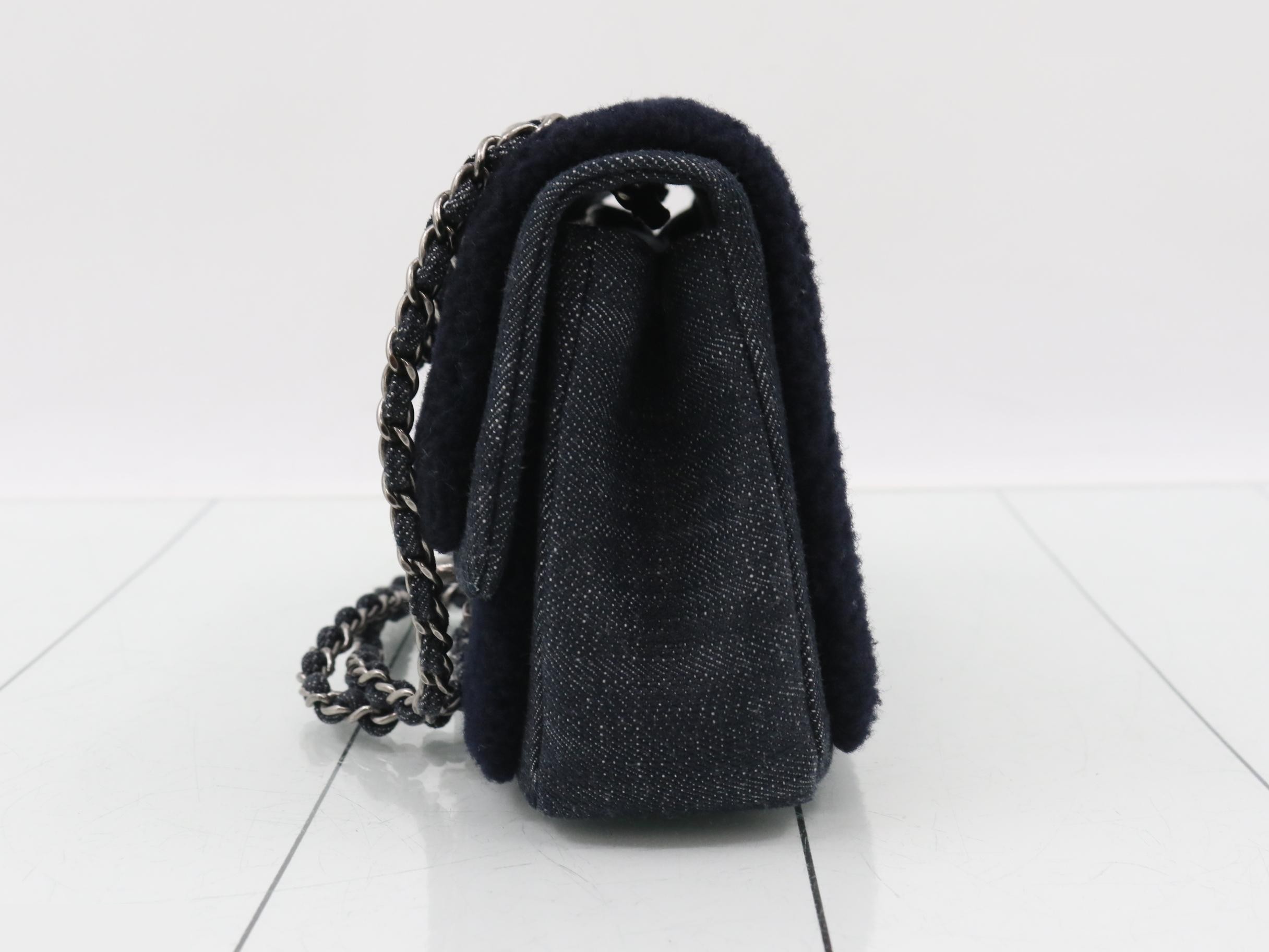 Paris Dallas Collection Denim Matelassé Shoulder Bag — view 3
