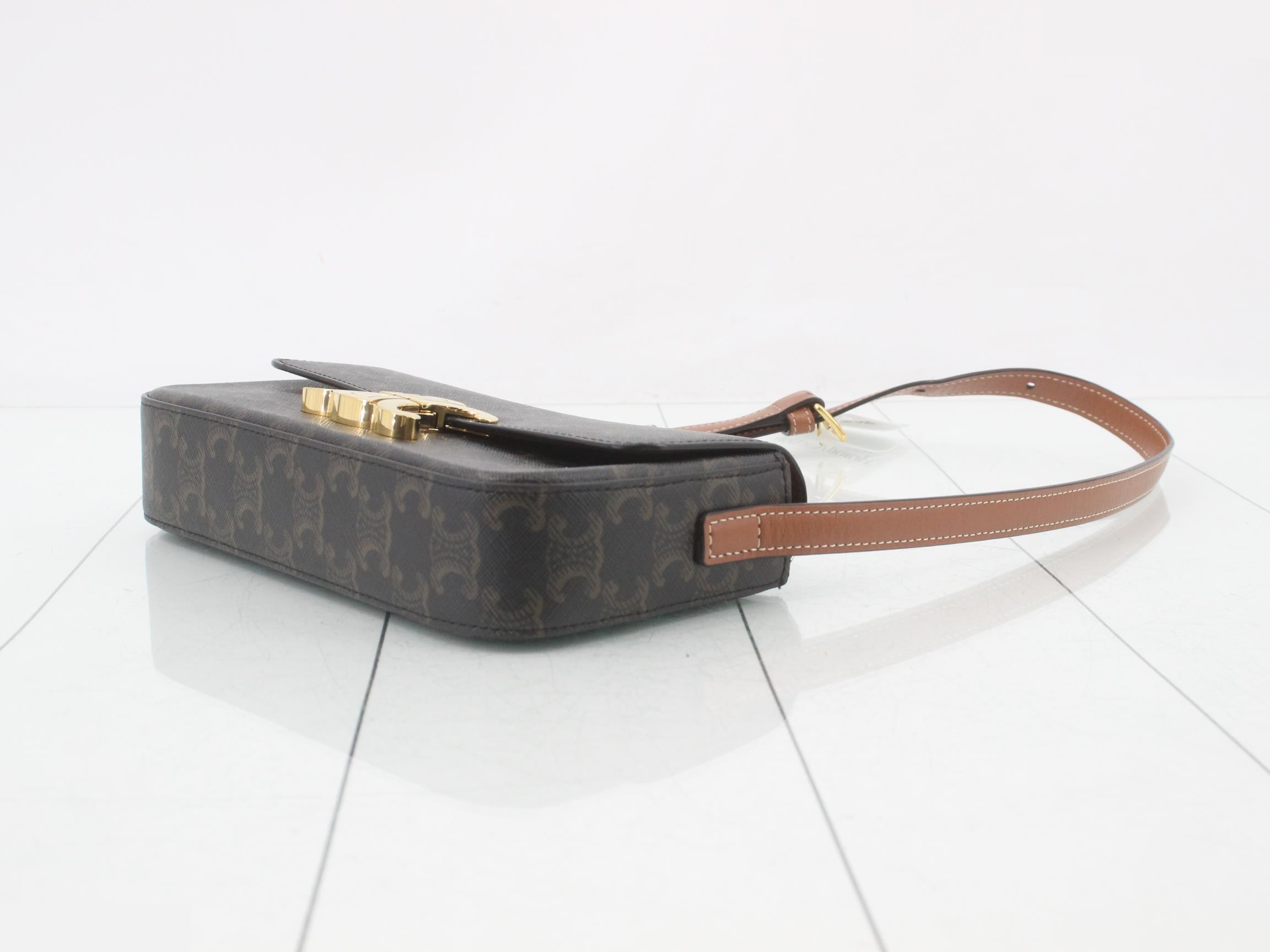 Triomphe PVC Semi-Shoulder Bag — view 6