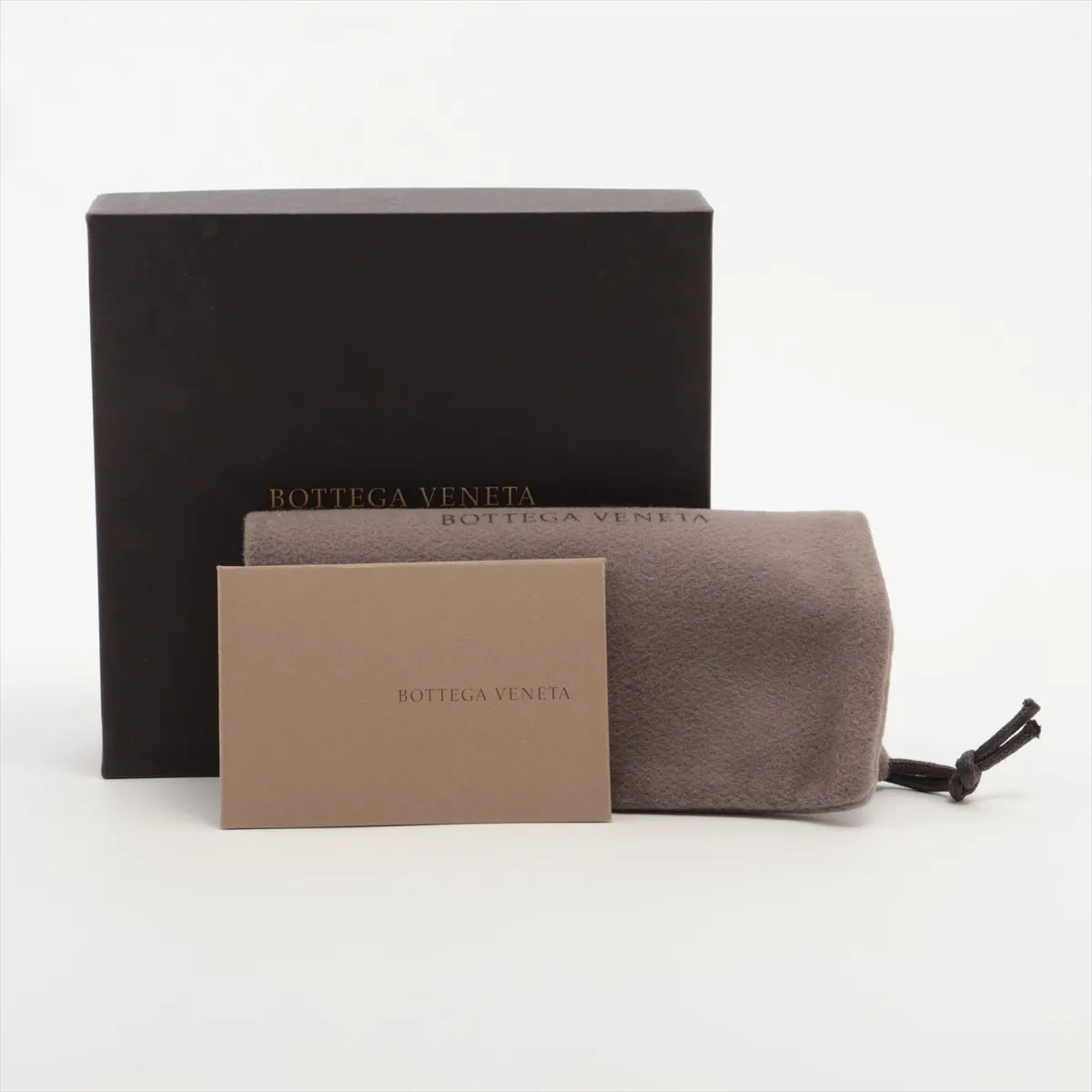 Intrecciato Leather Coin Case, Black — view 8