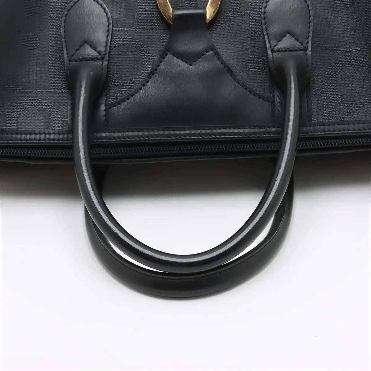 Trotter PVC x Leather Handbag Black — view 5