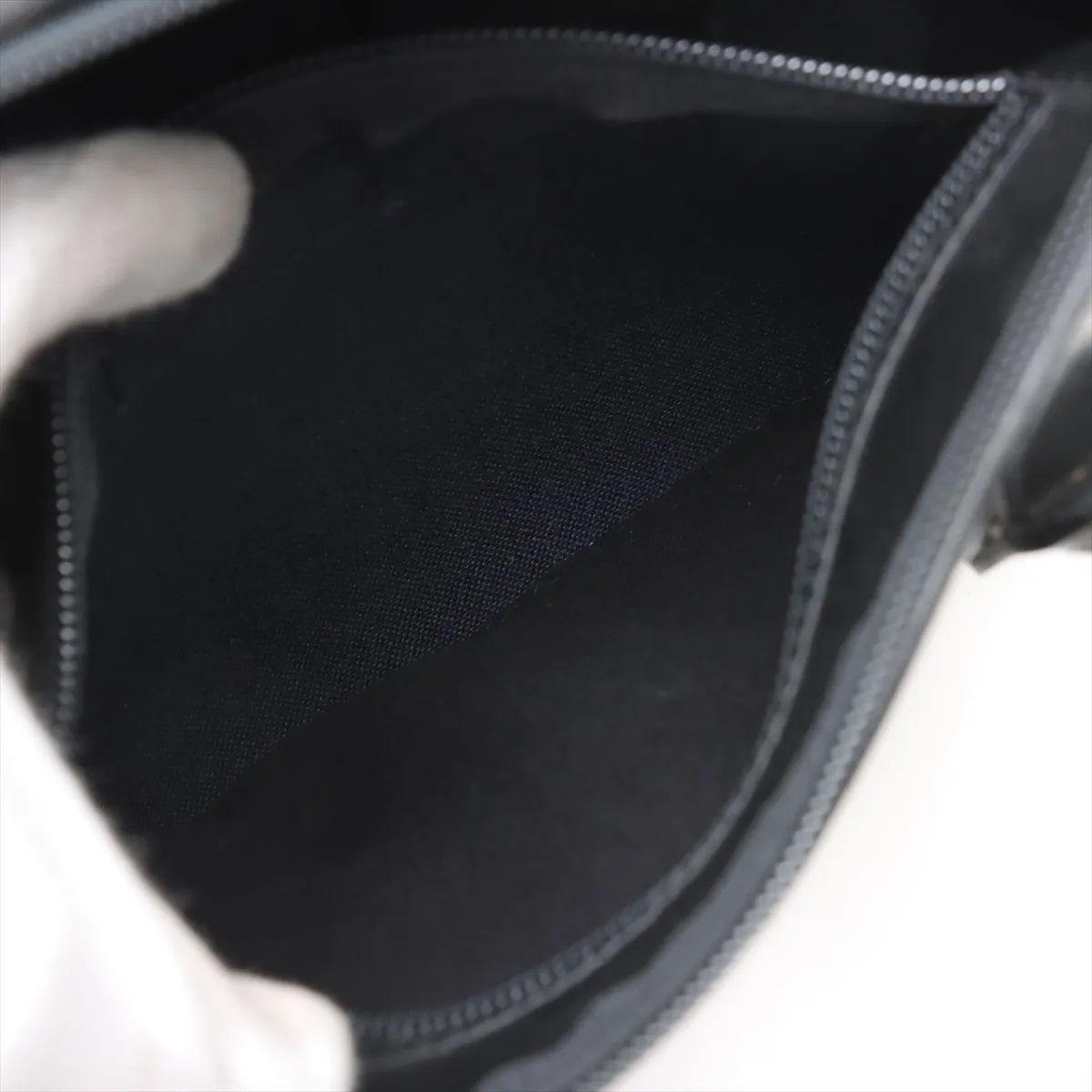 Trotter PVC x Leather Handbag Black — view 8